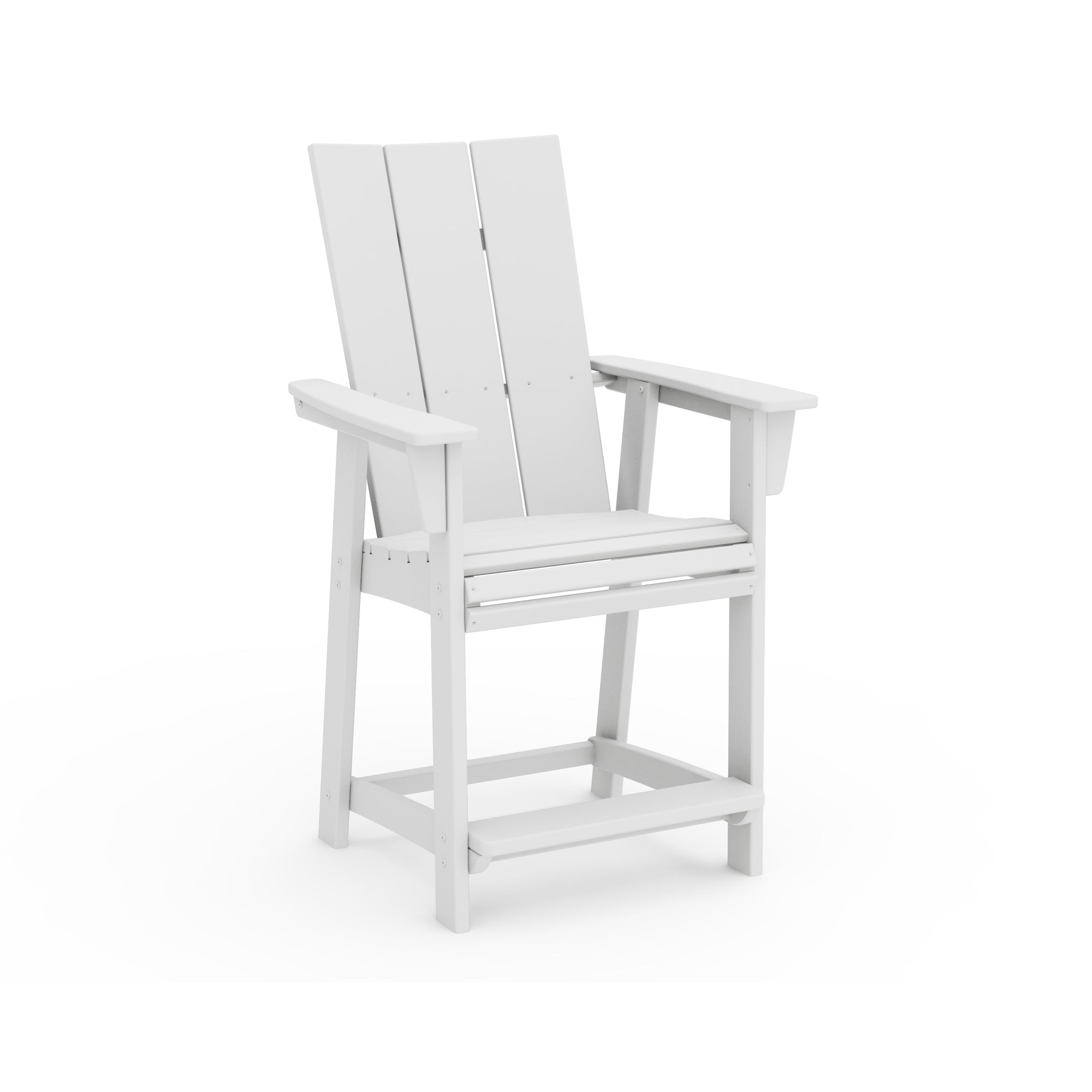 Modern Curveback Adirondack Counter Arm Chair 6