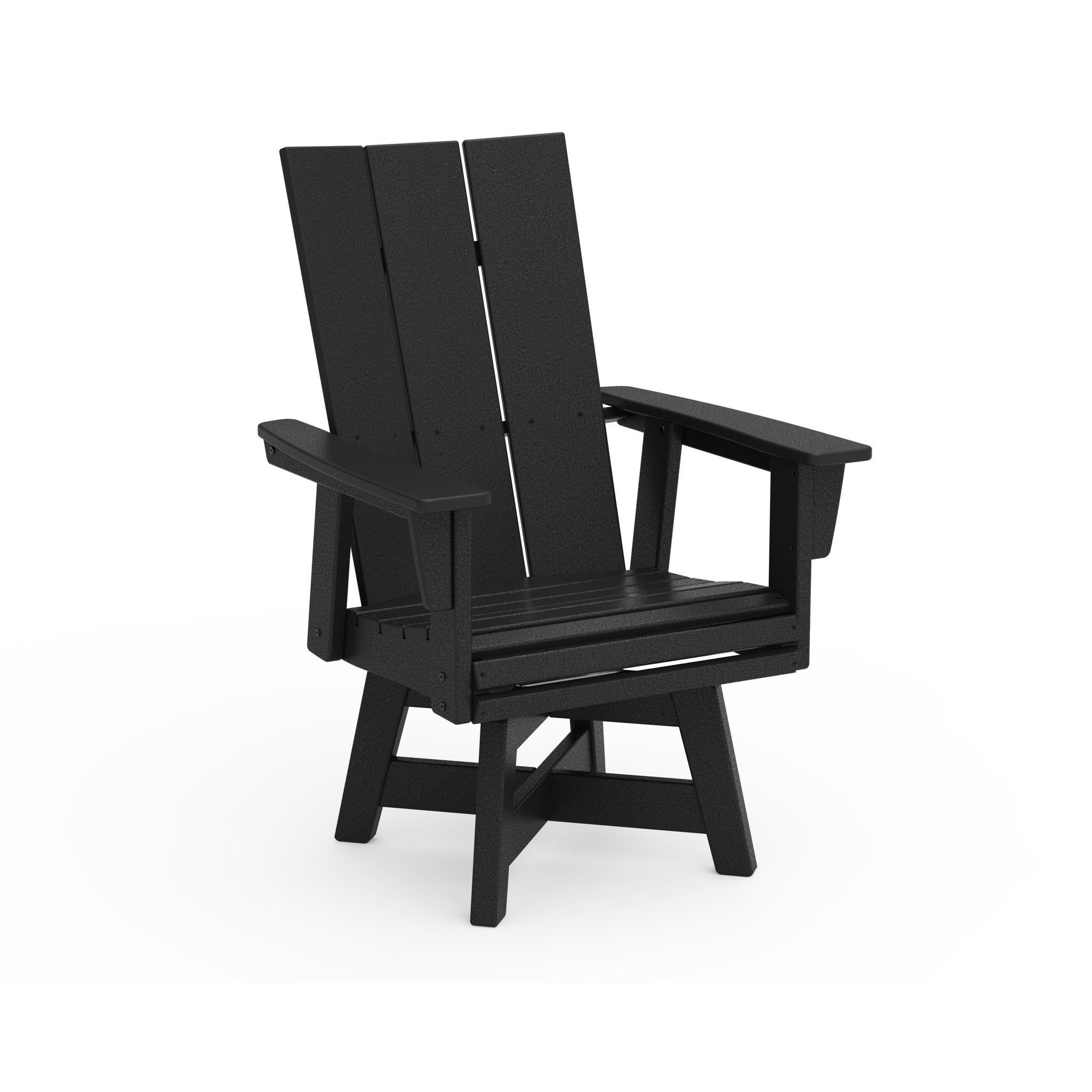 Modern Curveback Adirondack Swivel Dining Arm Chair