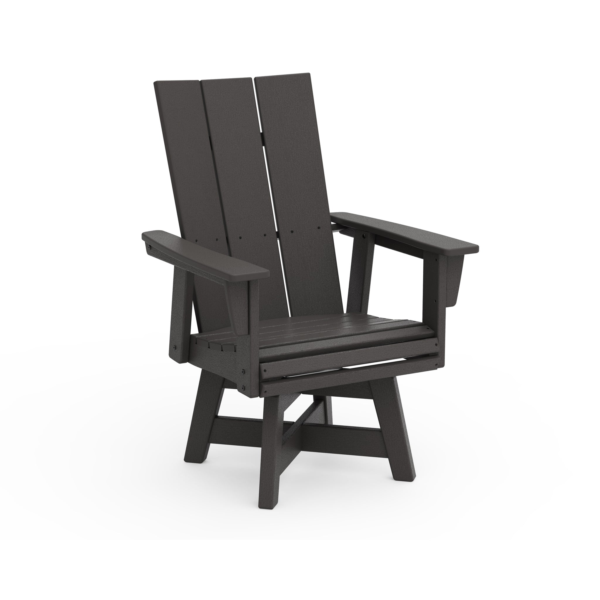 Modern Curveback Adirondack Swivel Dining Arm Chair 7