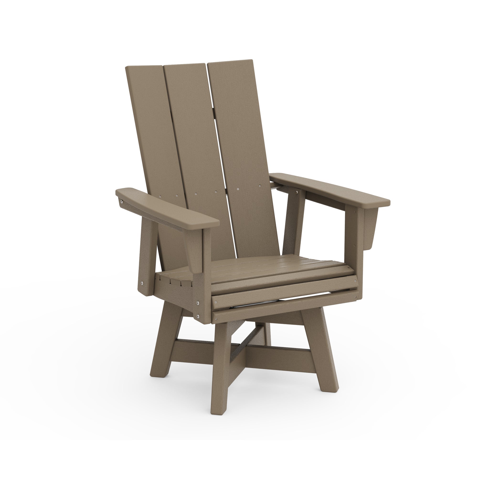 Modern Curveback Adirondack Swivel Dining Arm Chair 8