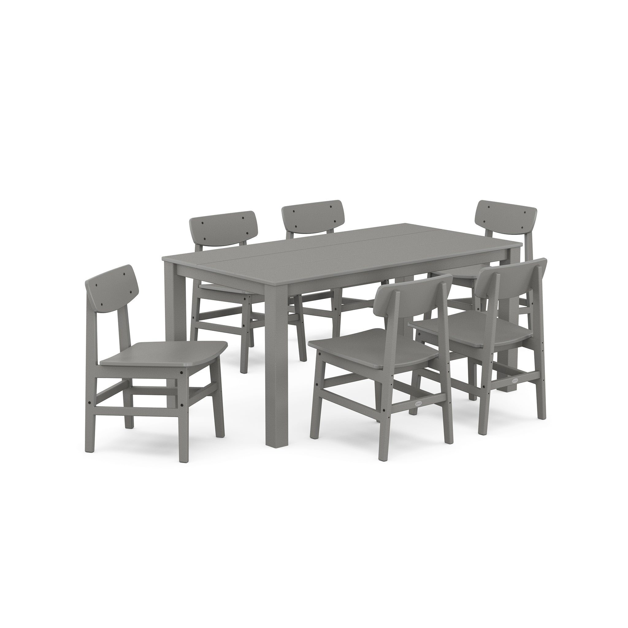 Modern Studio Urban Chair 7-Piece Parsons Table Dining Set 1