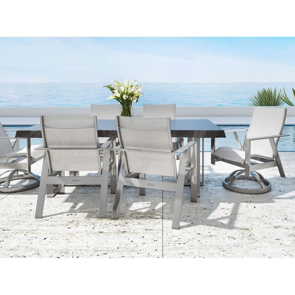 Moderna 84" x 42" Rectangular Dining Table 1