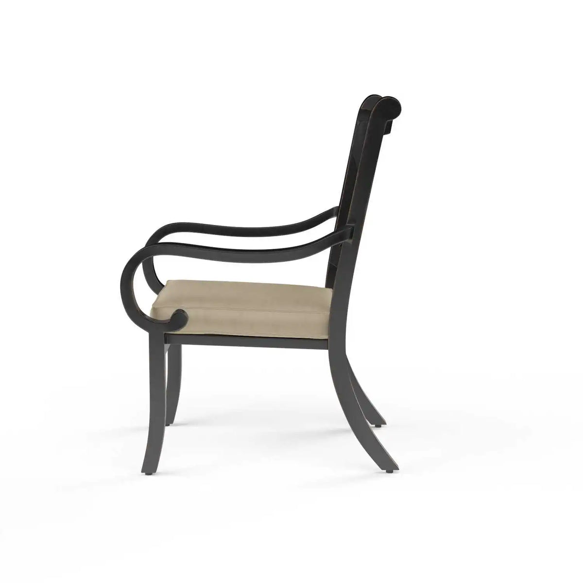 Monterey Aluminum Cushioned Dining Arm Chair SW3001-1 by Sunset West 3