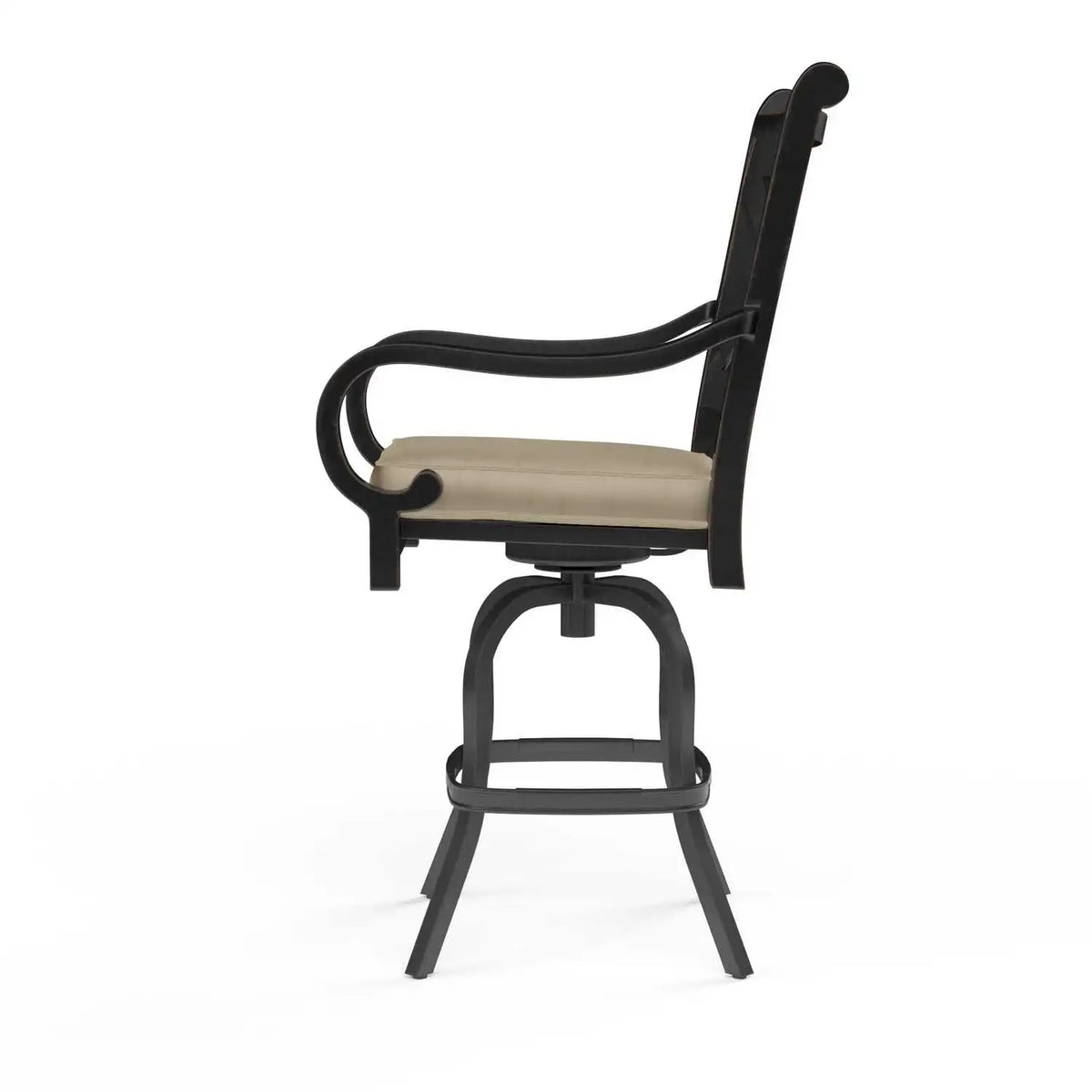 Monterey Aluminum Cushioned Swivel Bar Stool SW3001-7B by Sunset West 3