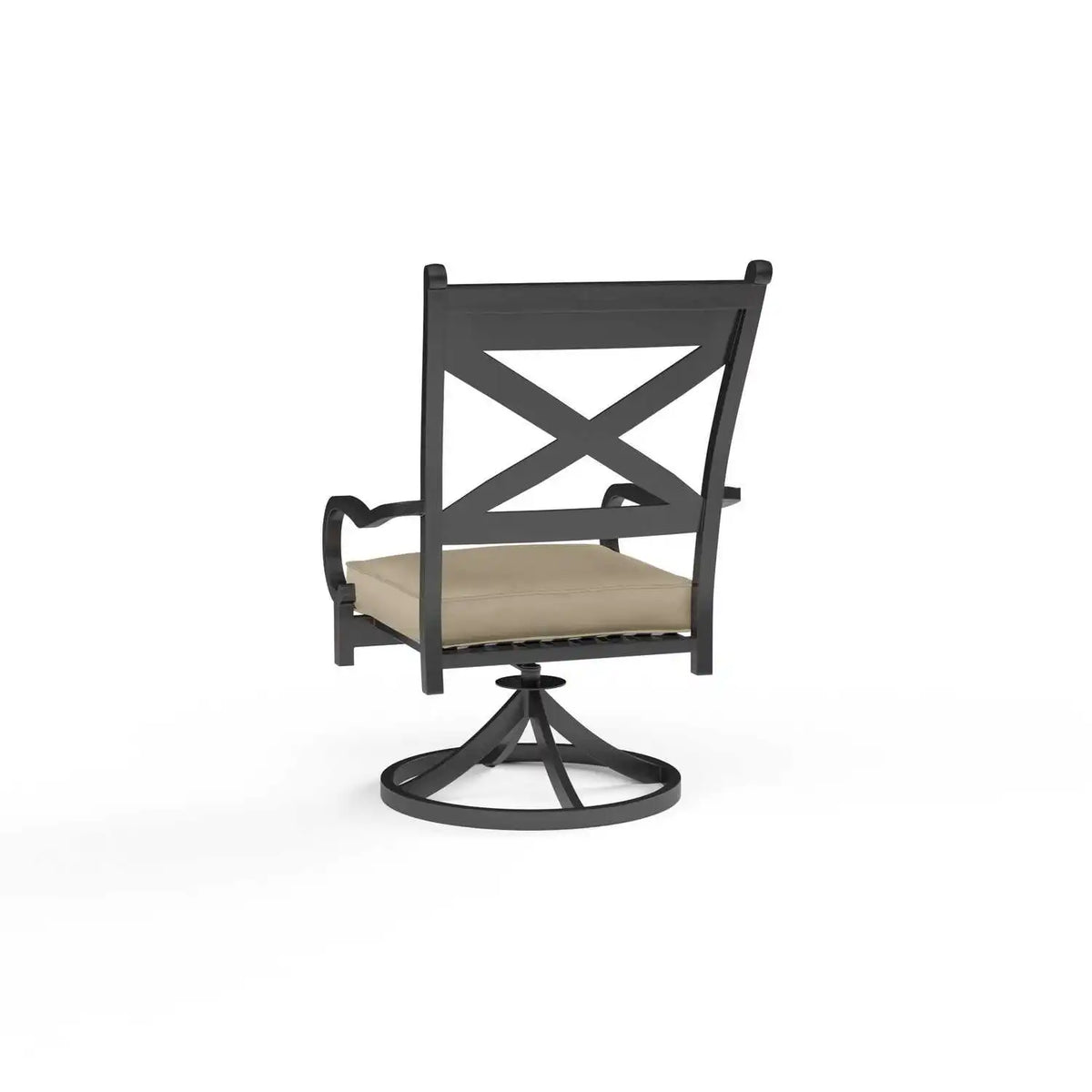 Monterey Aluminum Cushioned Swivel Dining Arm Chair SW3001-11 by Sunset West 4