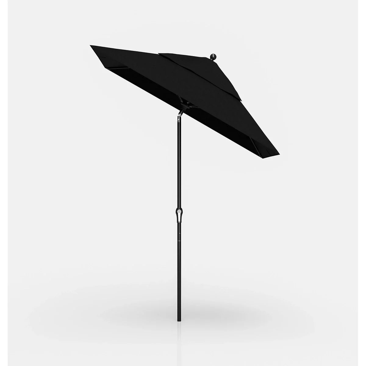 Monterey Aluminum 6.5' Crank Lift Auto Tilt Square Umbrella w/ Fiberglass Ribs 2