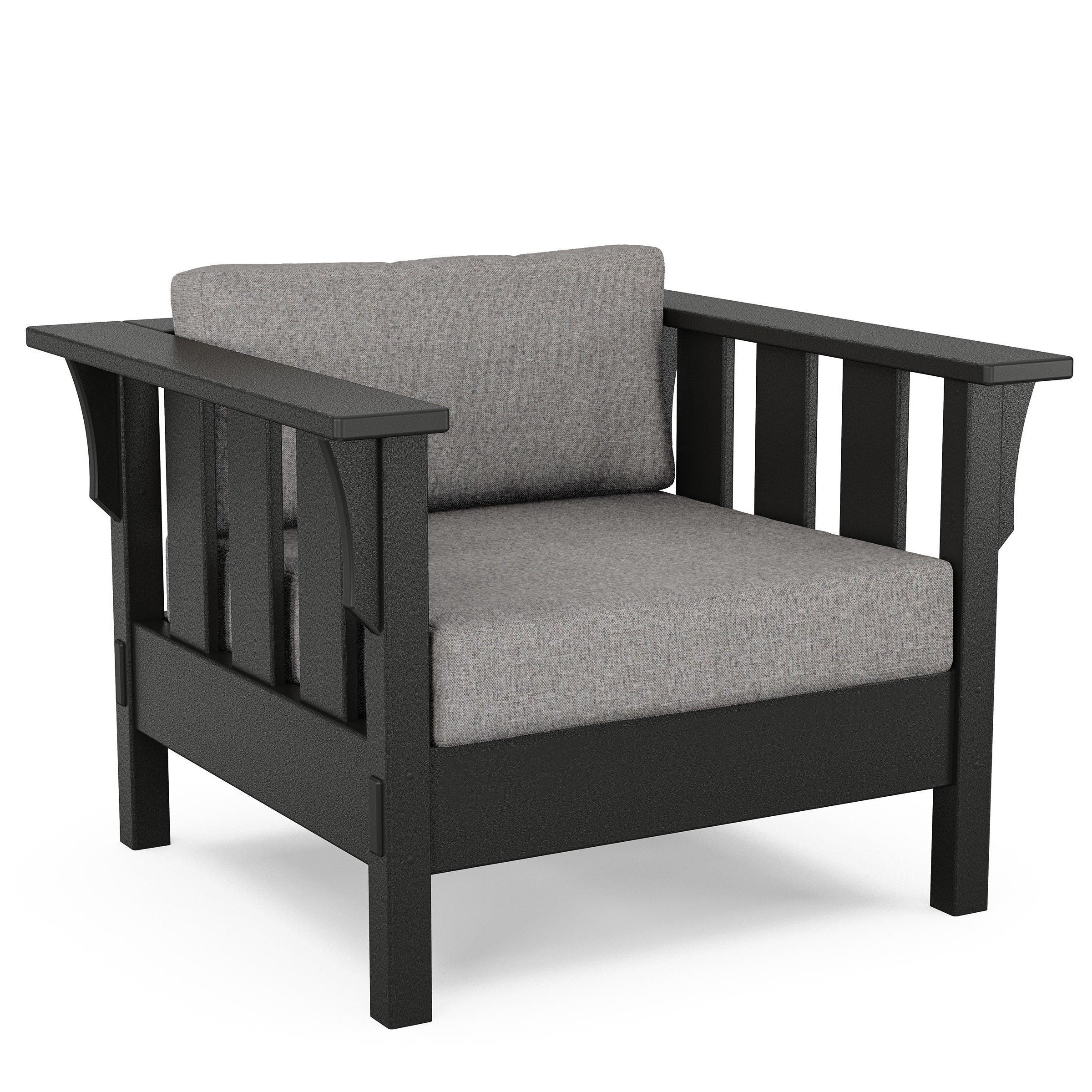 POLYWOOD Acadia Deep Seating Club Chair - Black