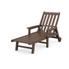 Vineyard Chaise with Arms and Wheels
