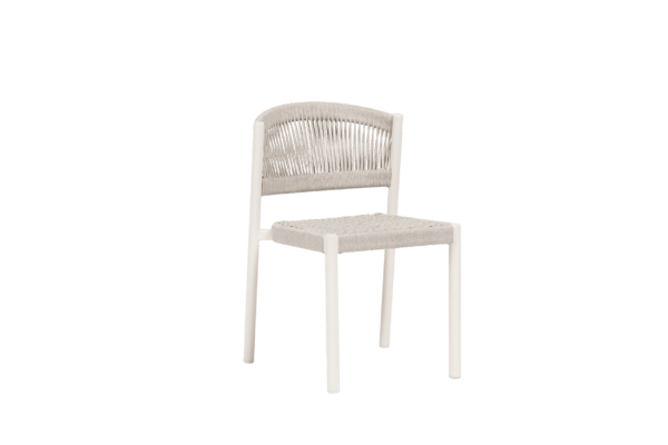 Naples Dining Side Chair - Oat Milk/White