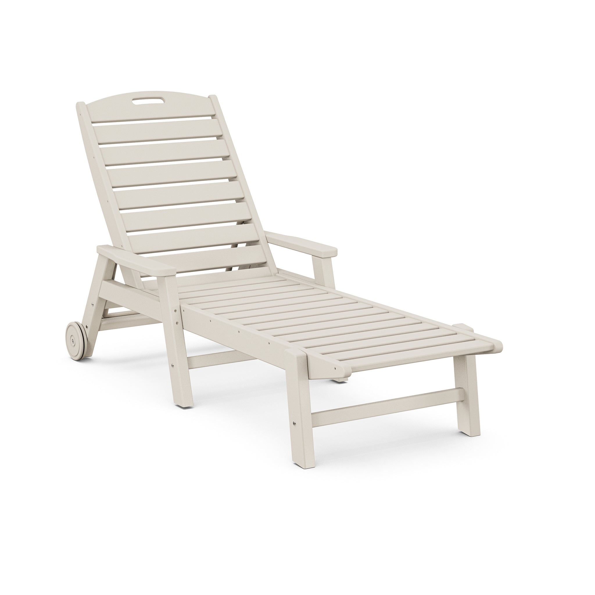 Nautical Chaise with Arms and Wheels 5