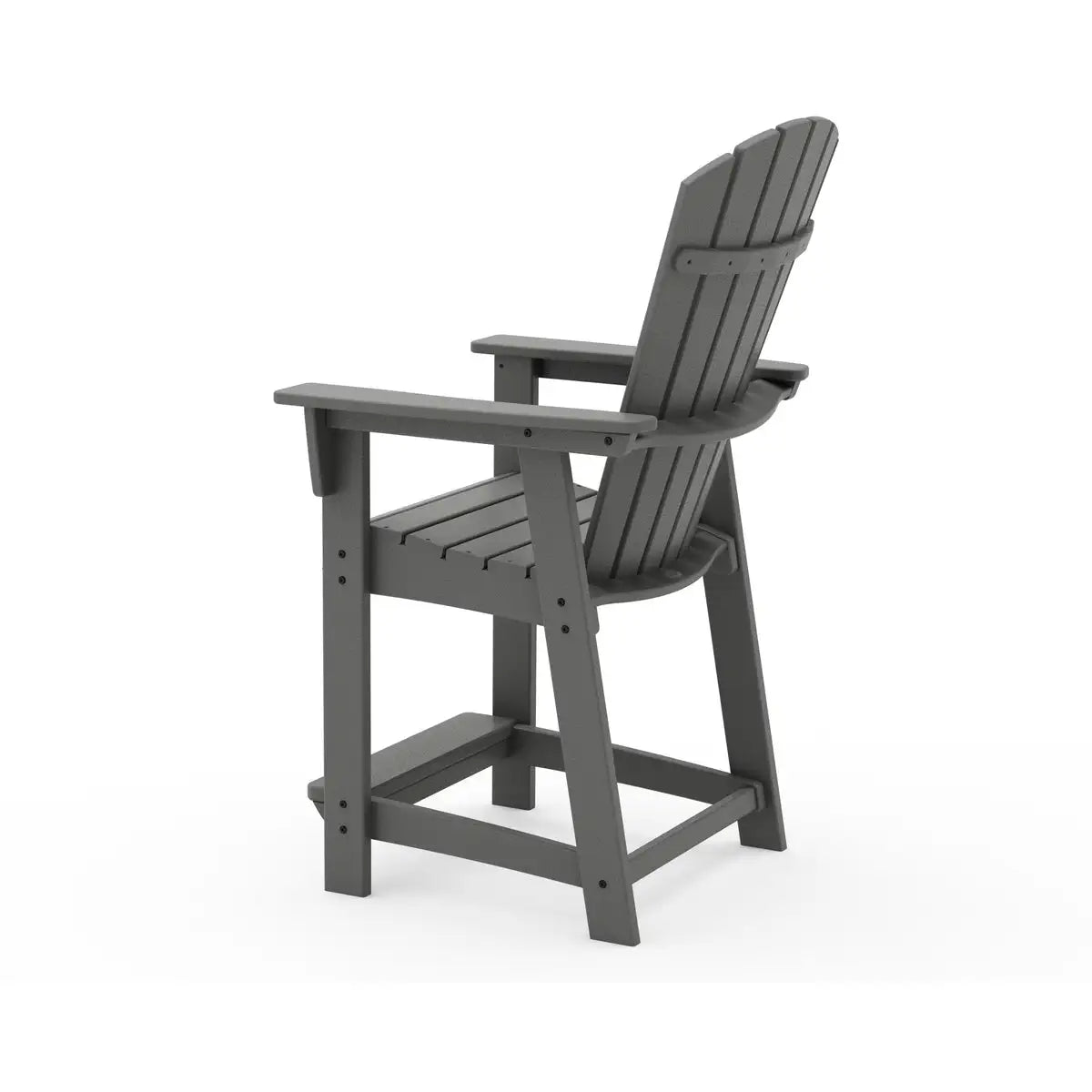 Nautical Curveback Adirondack Counter Arm Chair 20