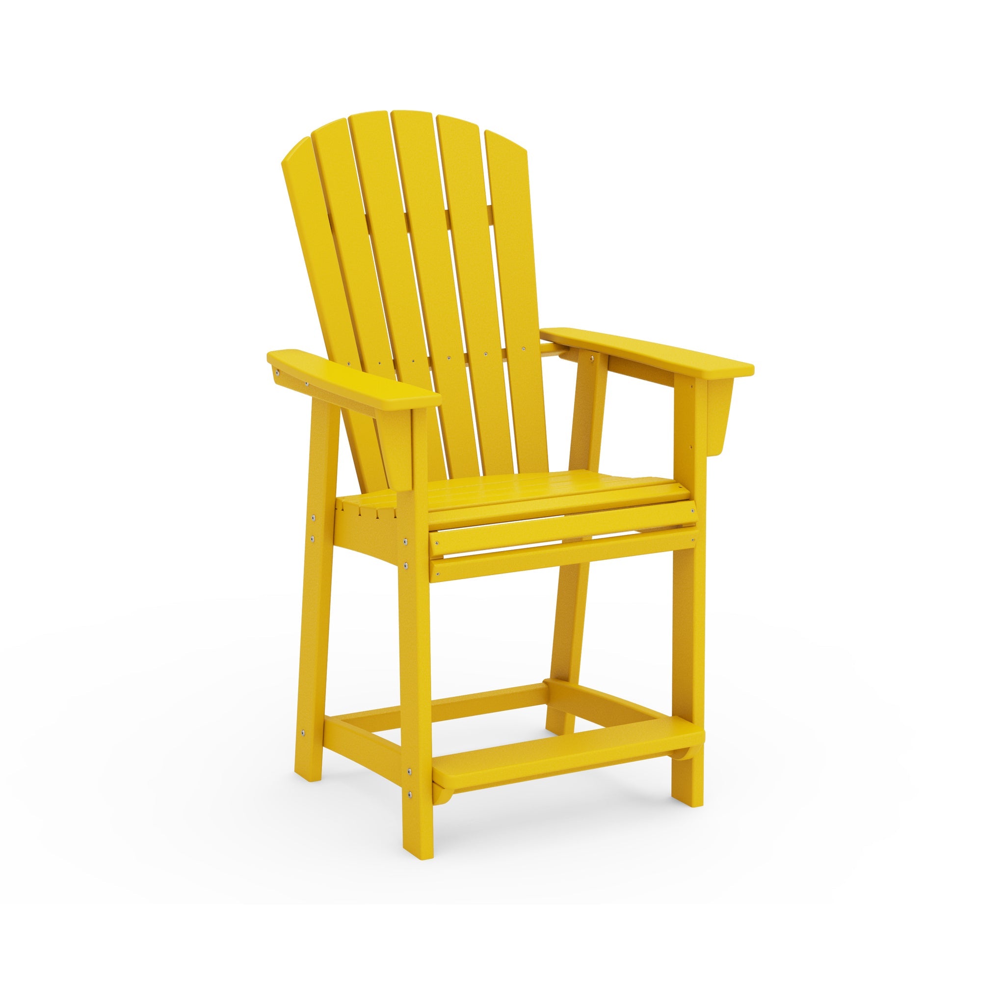 Nautical Curveback Adirondack Counter Arm Chair 8