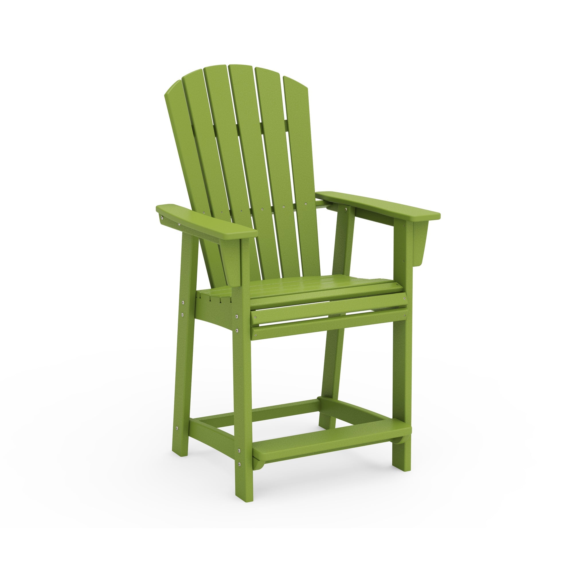 Nautical Curveback Adirondack Counter Arm Chair 9
