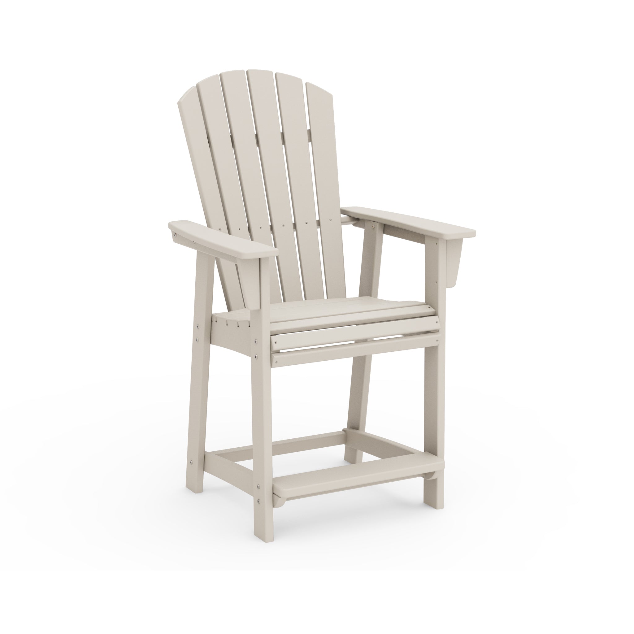 Nautical Curveback Adirondack Counter Arm Chair 5