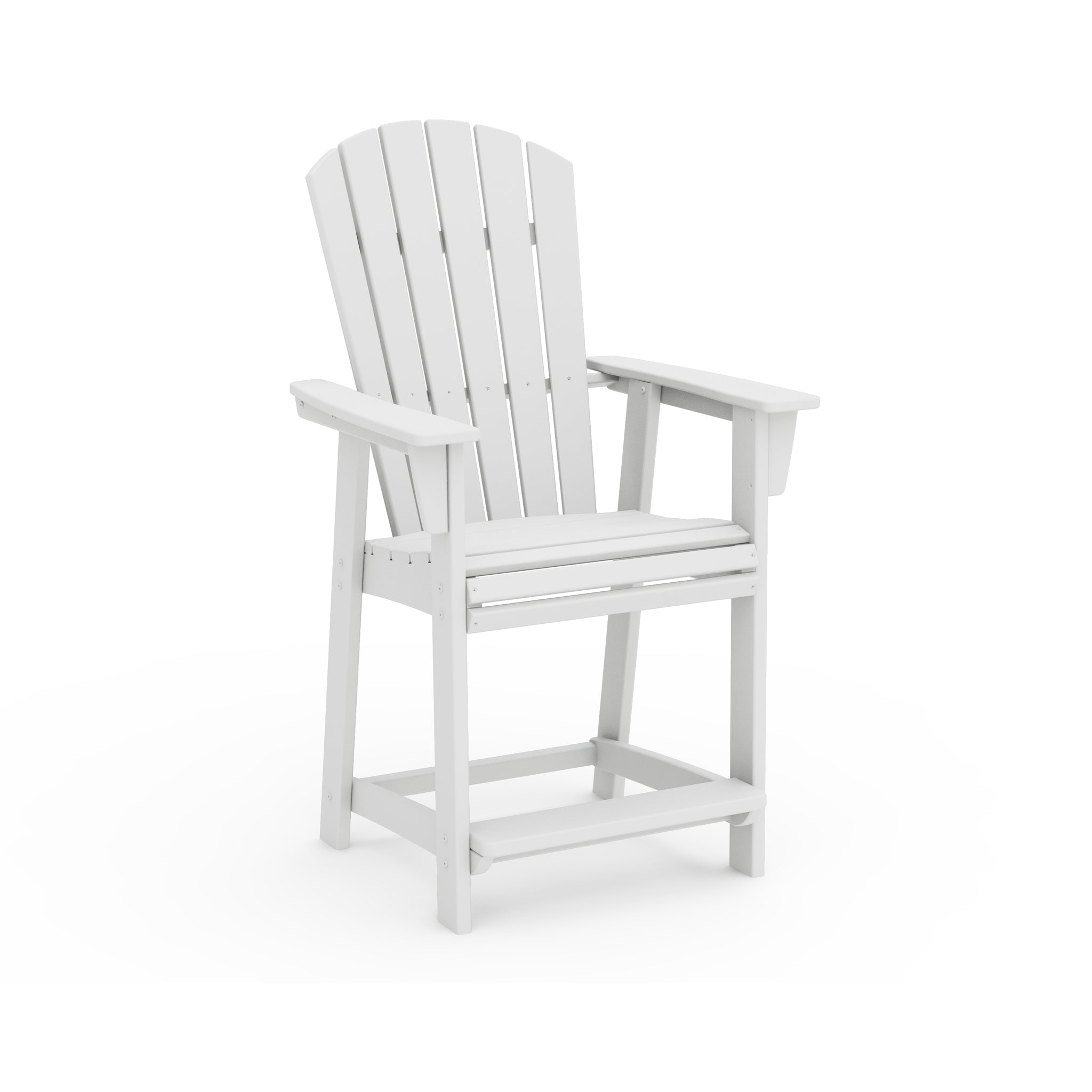 Nautical Curveback Adirondack Counter Arm Chair 6