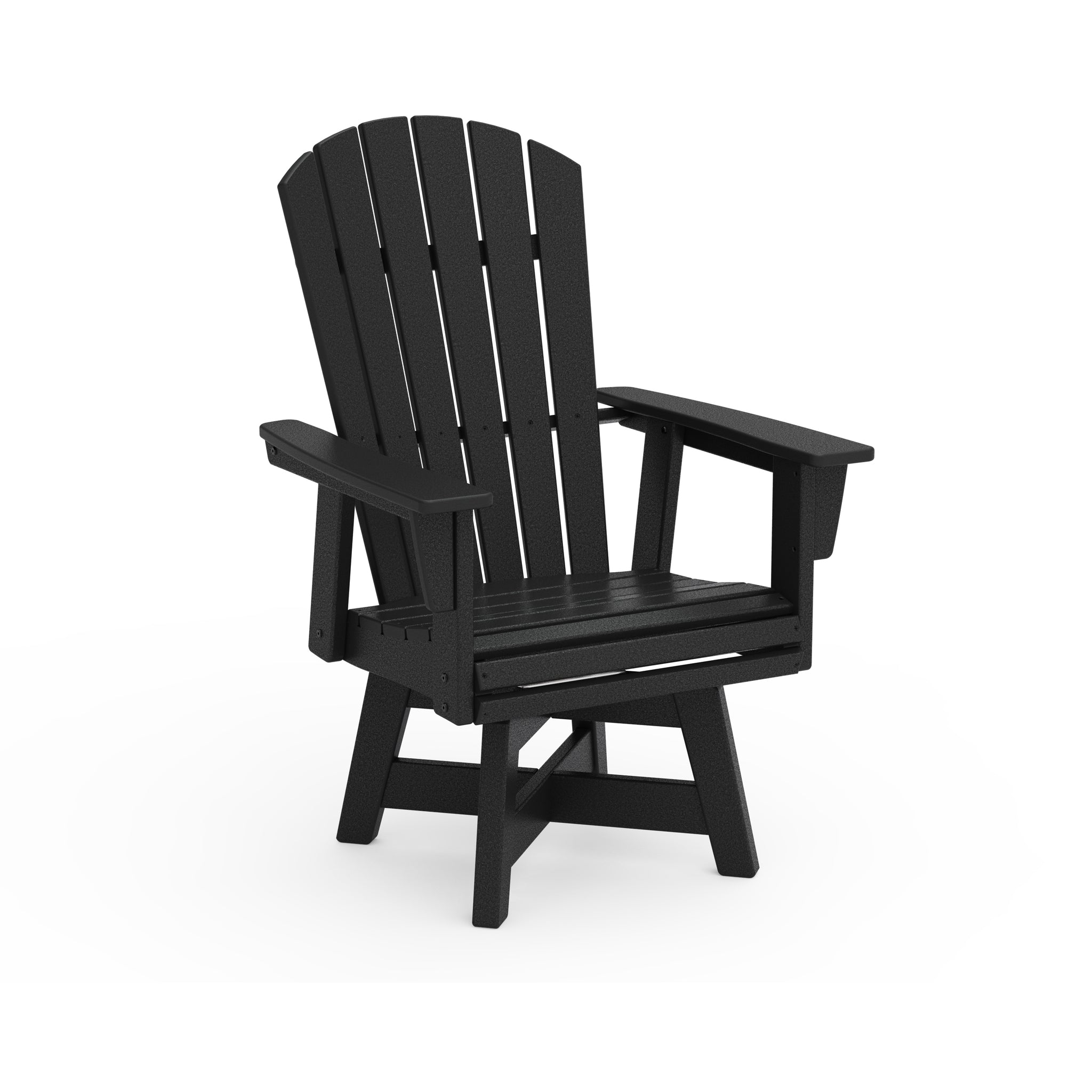 Nautical Curveback Adirondack Swivel Dining Arm Chair