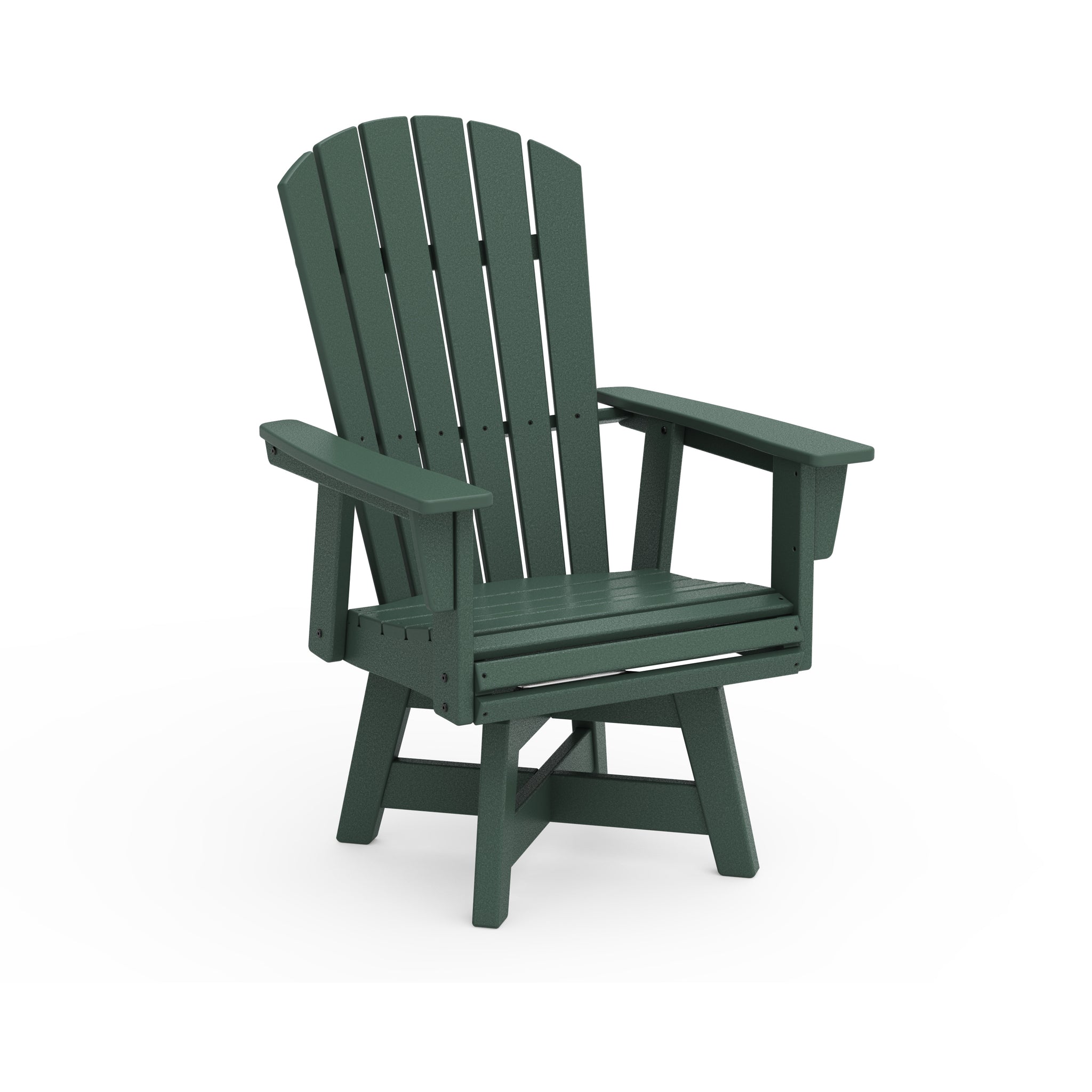 Nautical Curveback Adirondack Swivel Dining Arm Chair 2