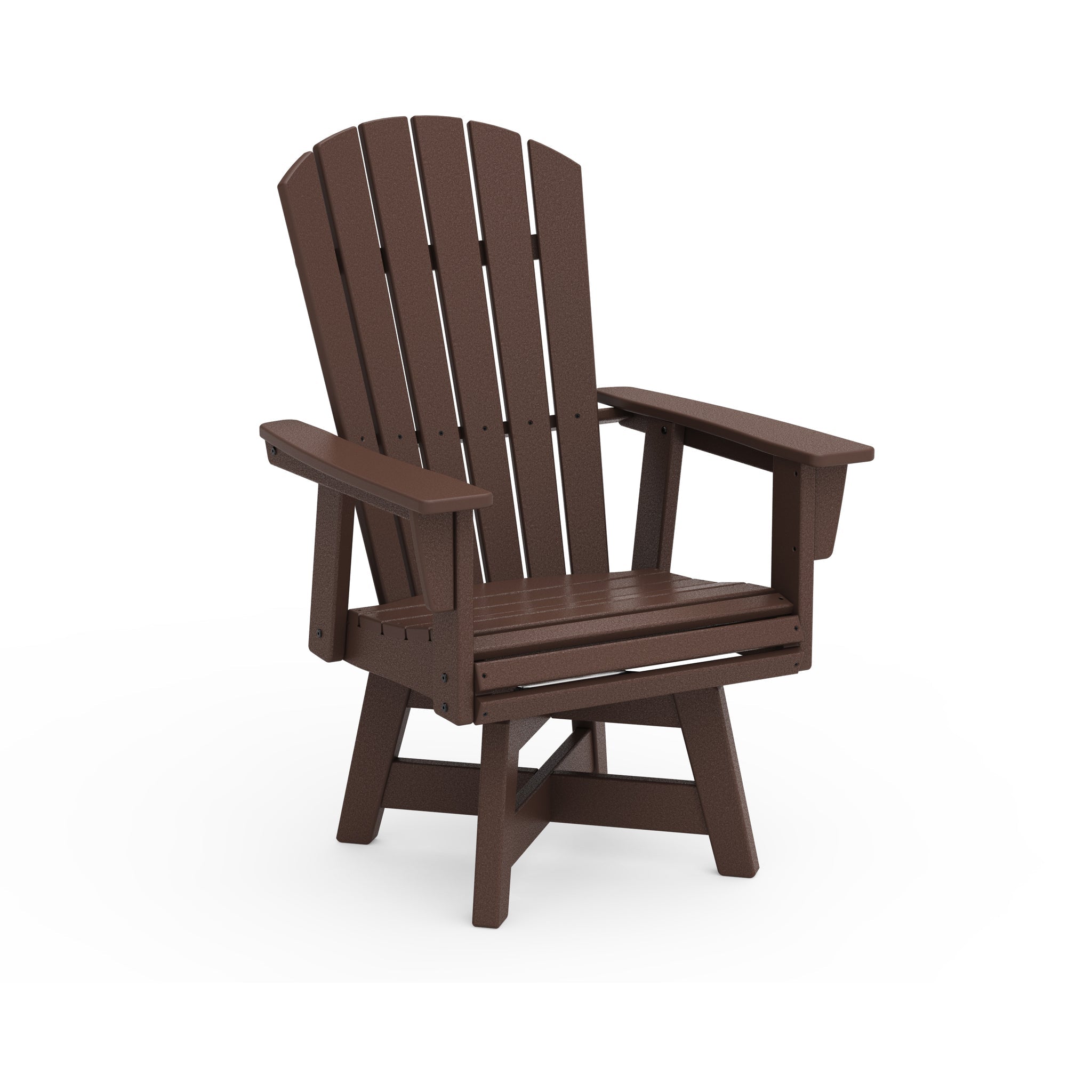 Nautical Curveback Adirondack Swivel Dining Arm Chair 3