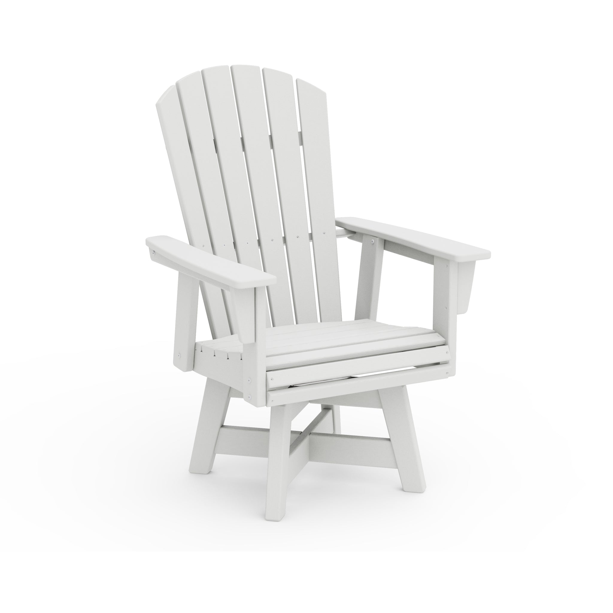 Nautical Curveback Adirondack Swivel Dining Arm Chair 9