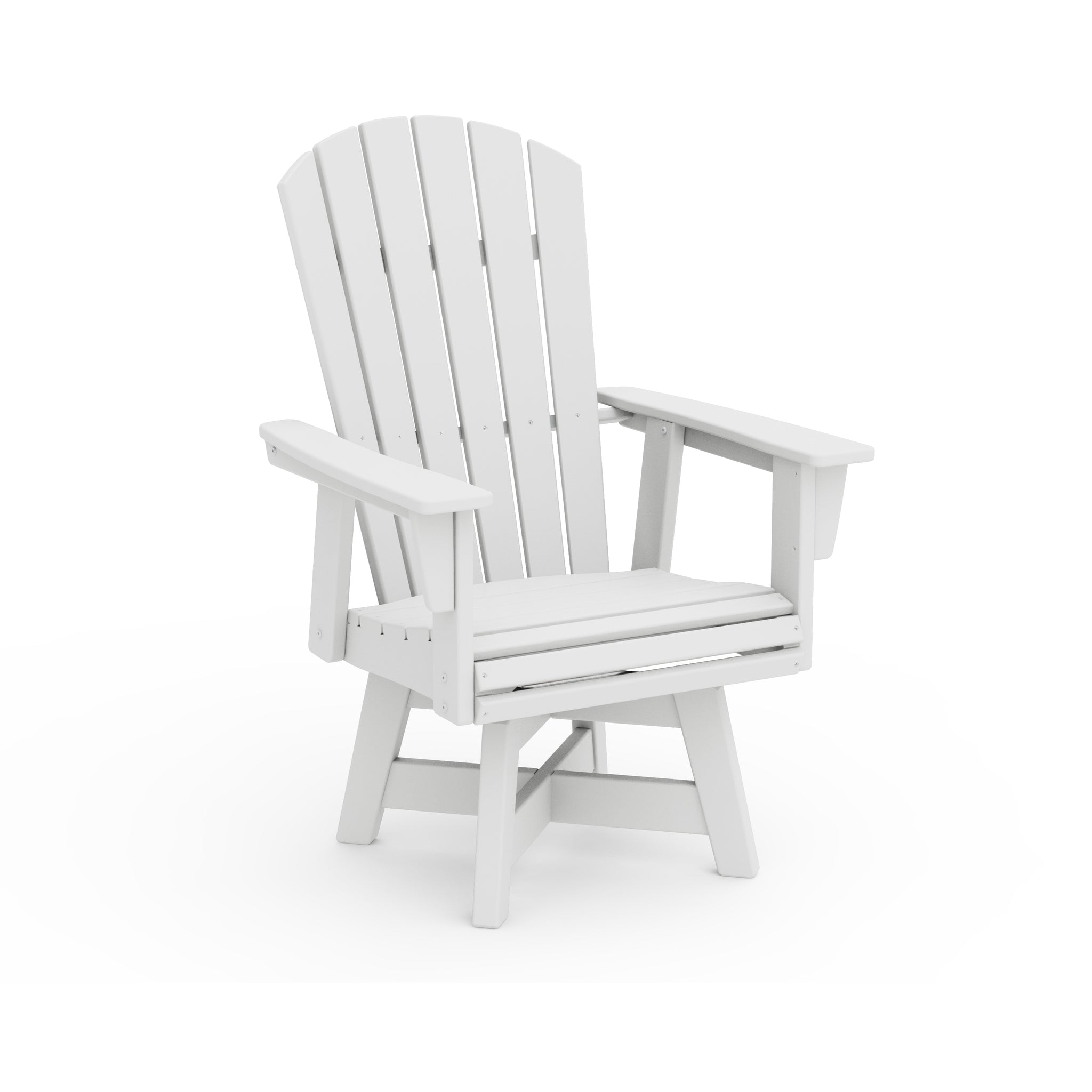 Nautical Curveback Adirondack Swivel Dining Arm Chair 6