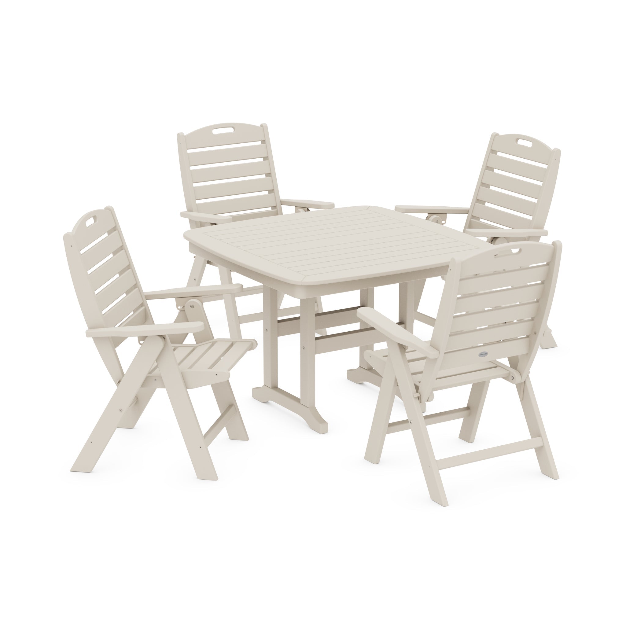 Nautical Highback Chair 5-Piece Dining Set 5