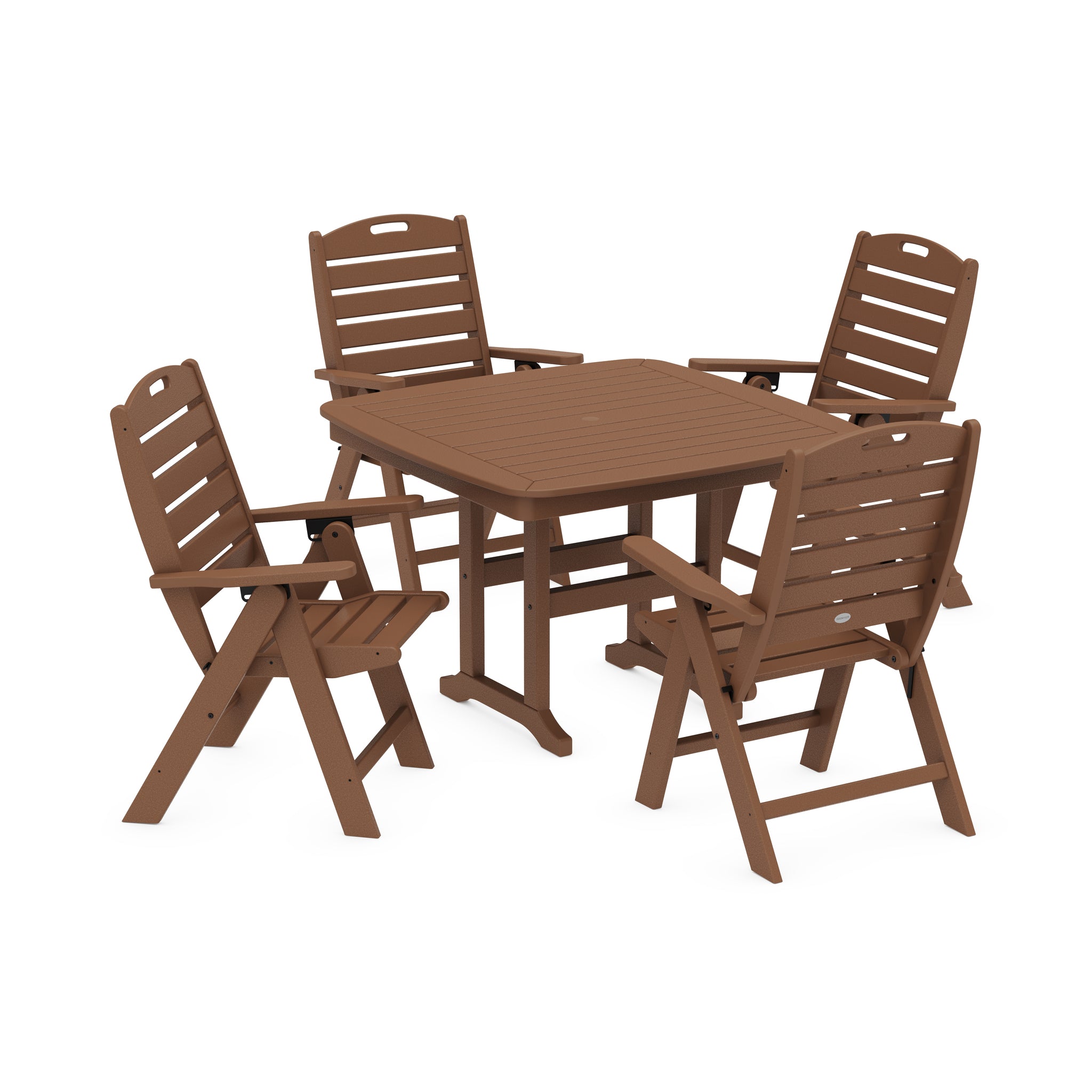 Nautical Highback Chair 5-Piece Dining Set 4