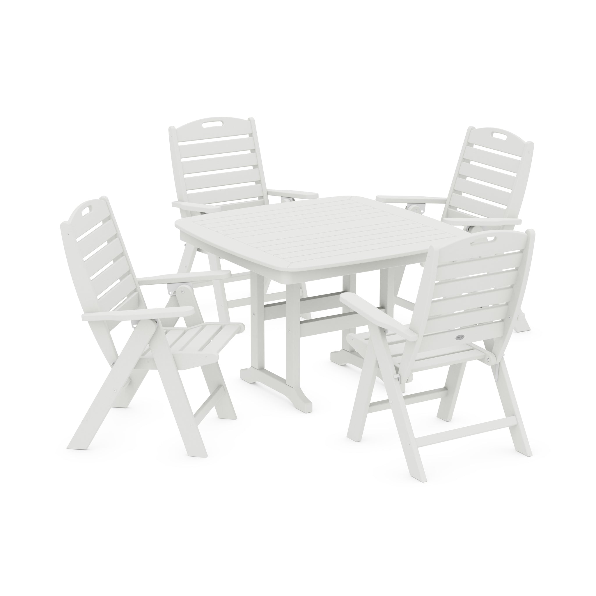 Nautical Highback Chair 5-Piece Dining Set 9
