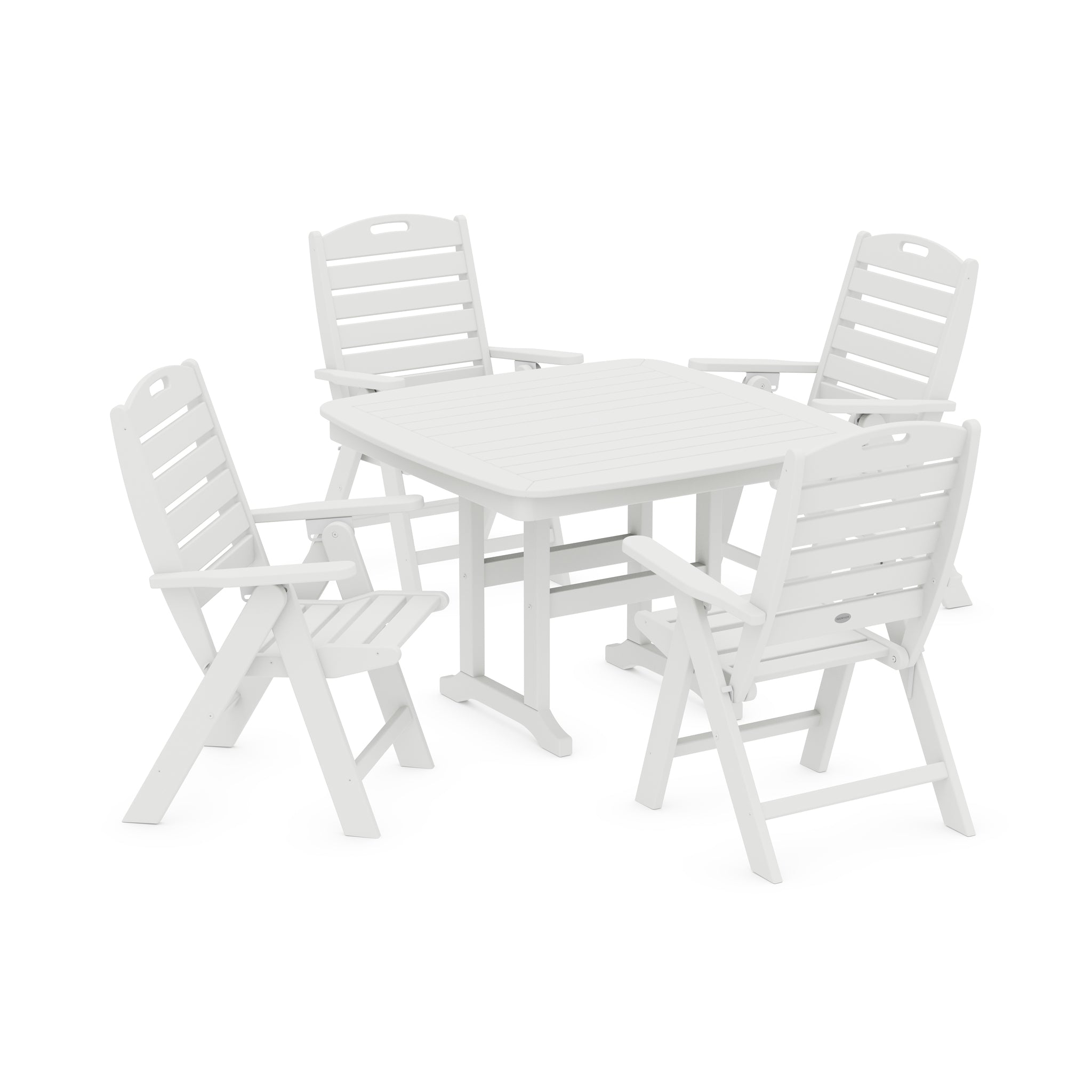 Nautical Highback Chair 5-Piece Dining Set 6