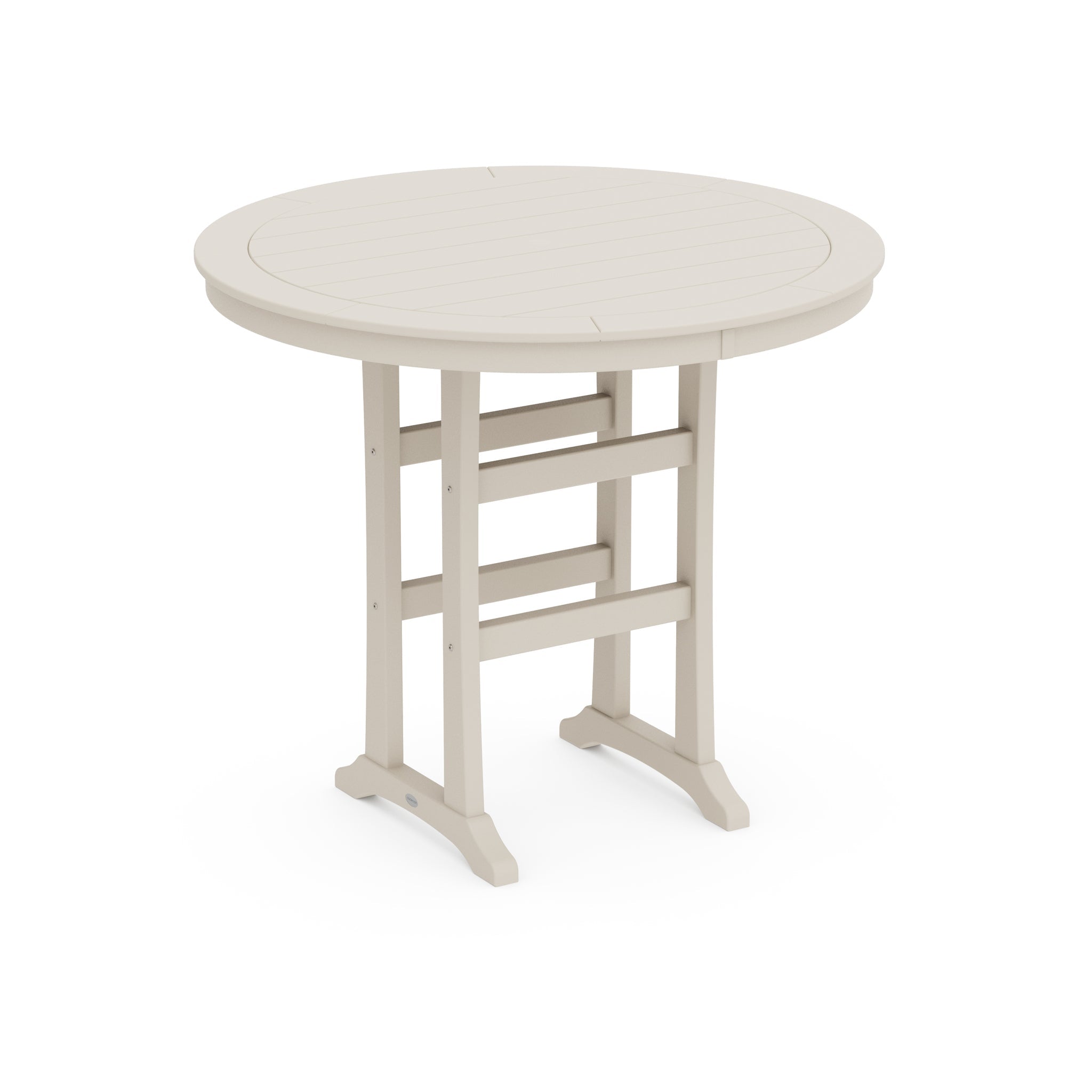 Nautical Trestle 48" Round Bar Table 5