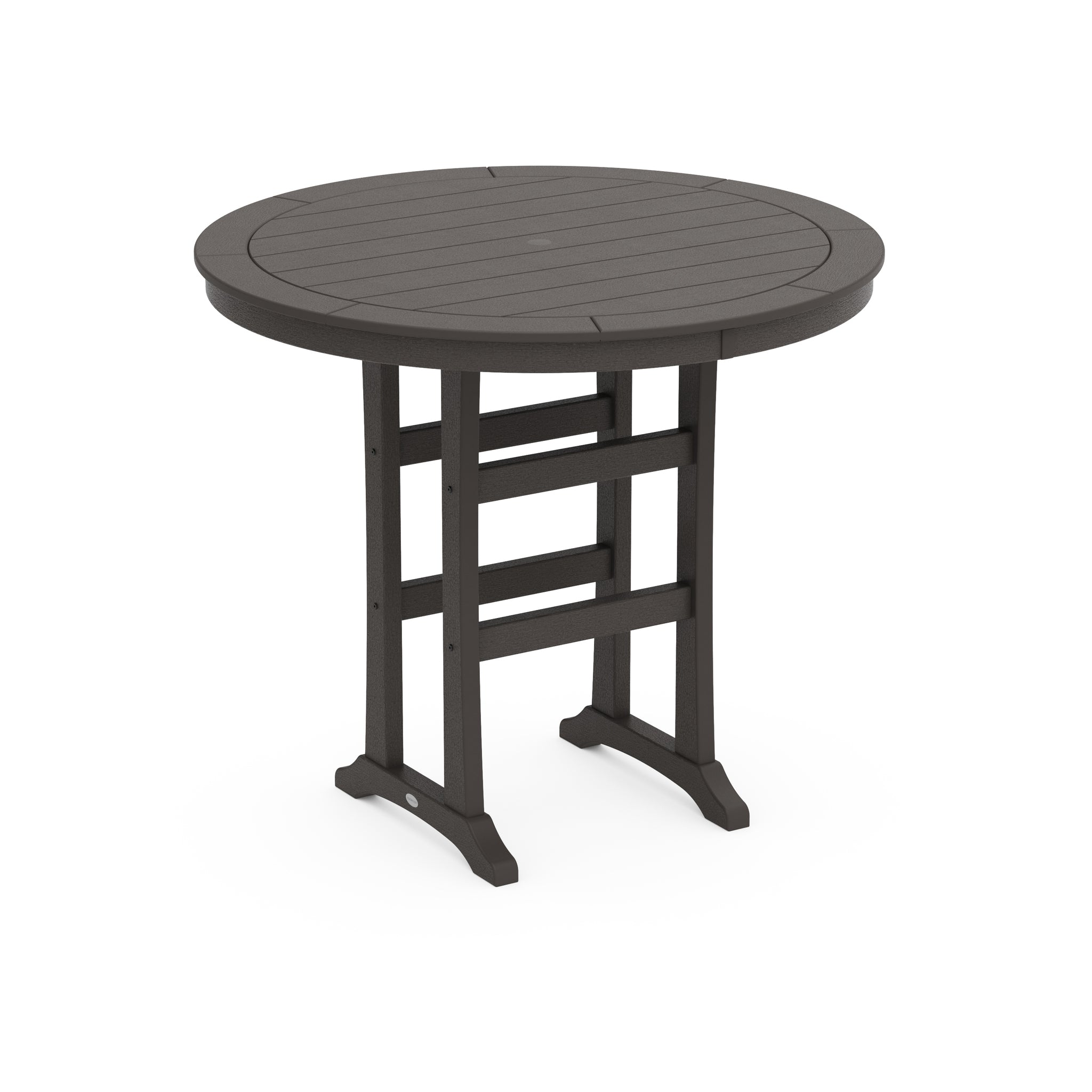 Nautical Trestle 48" Round Bar Table 7