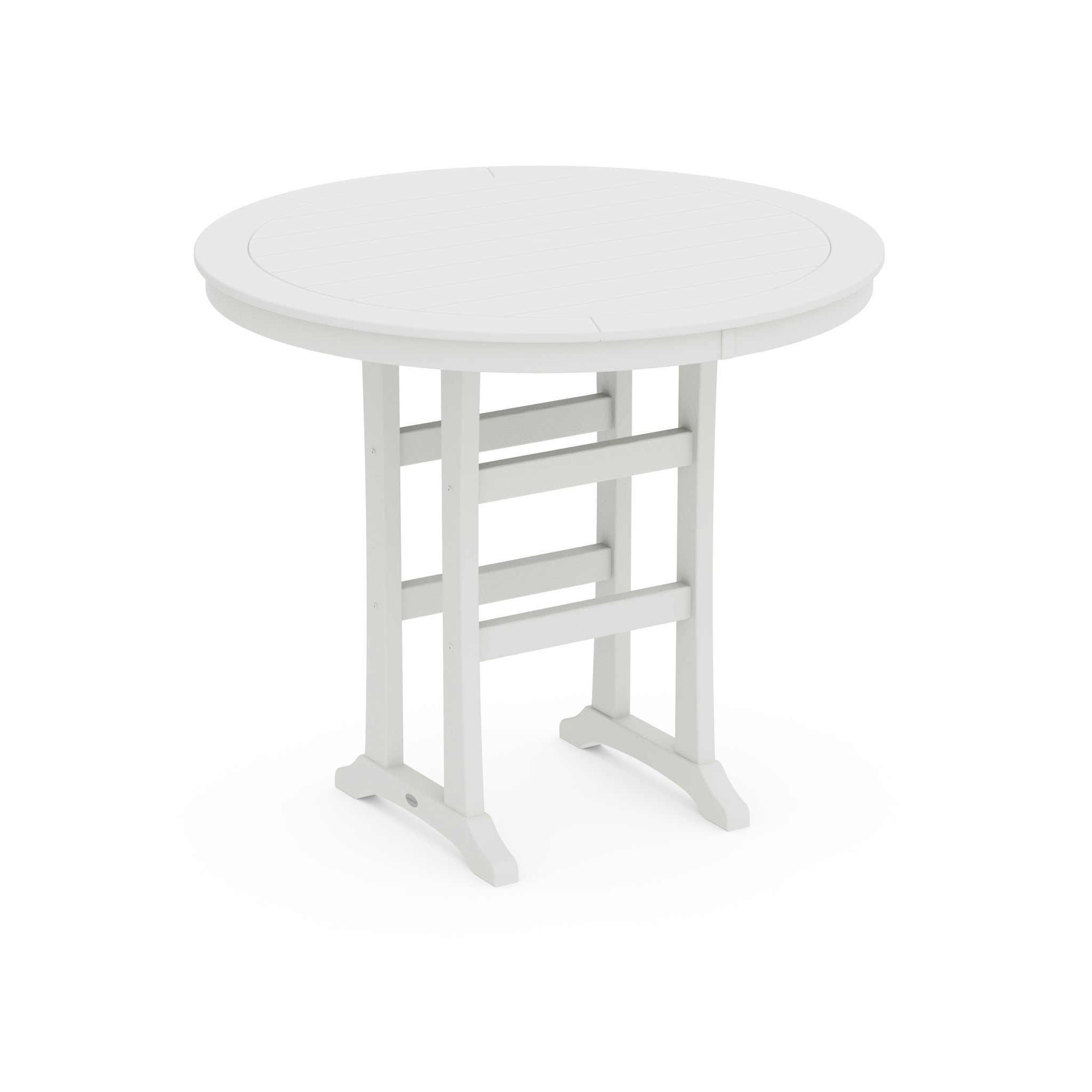 Nautical Trestle 48" Round Bar Table 9