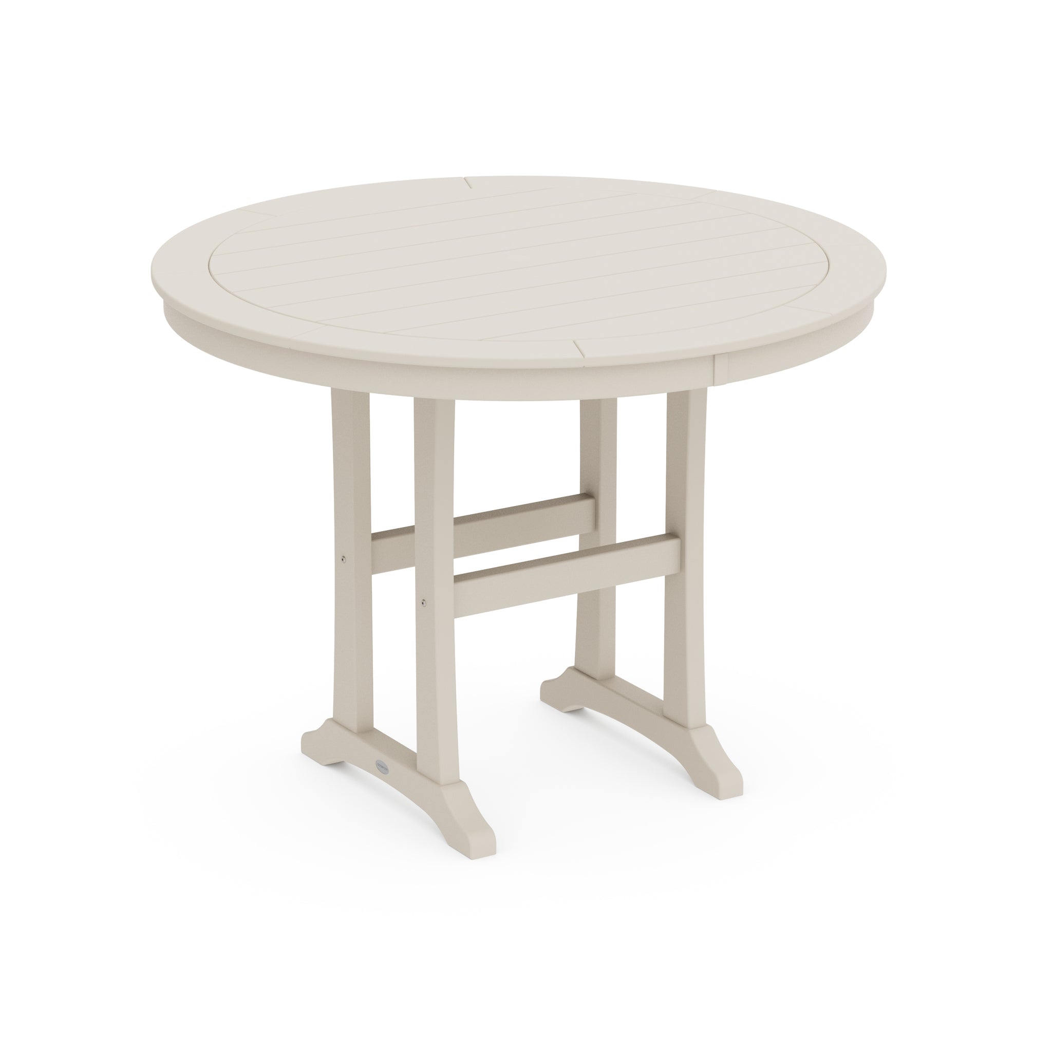 Nautical Trestle 48" Round Counter Table 5