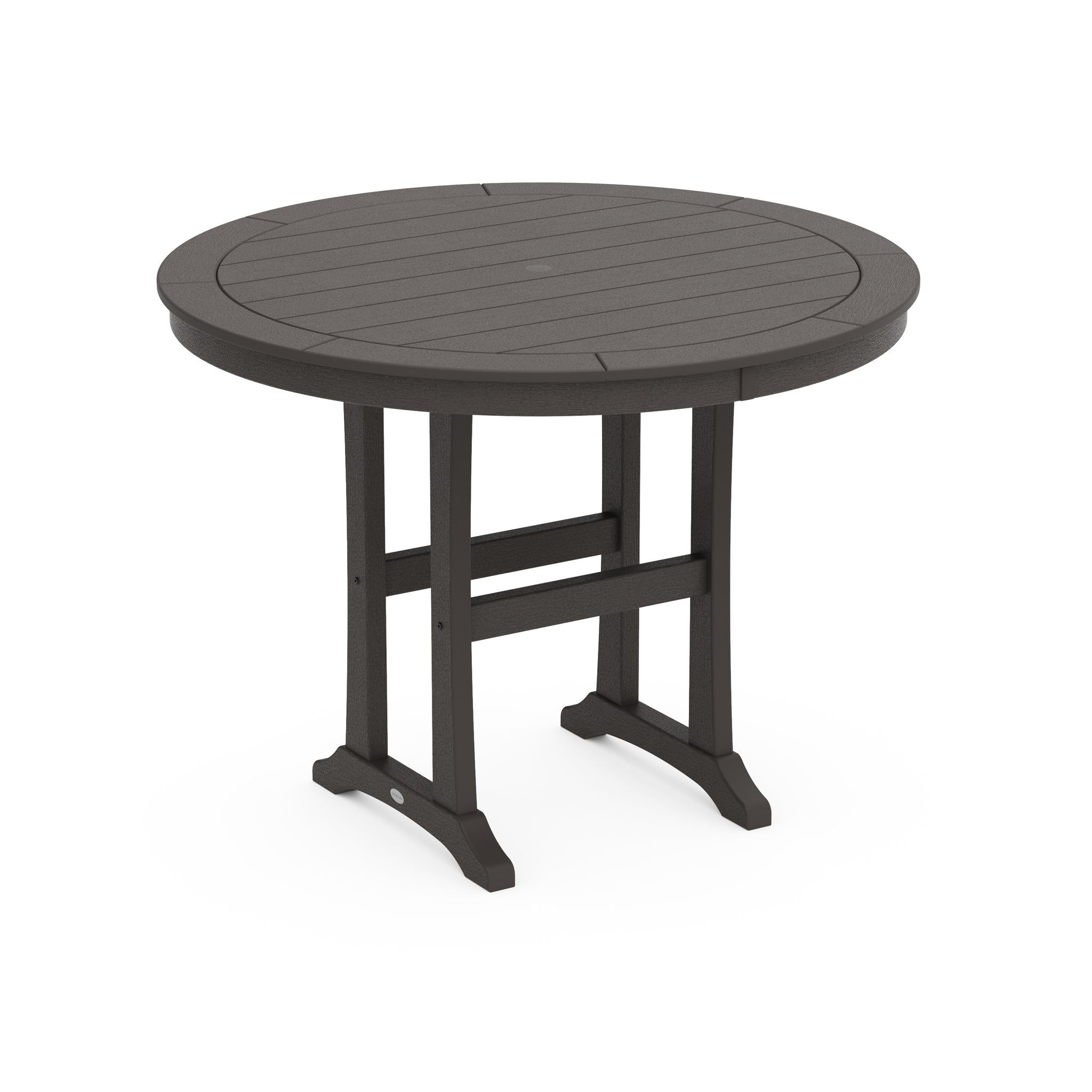 Nautical Trestle 48" Round Counter Table 7