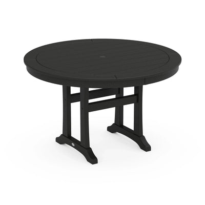 Nautical Trestle 48" Round Dining Table