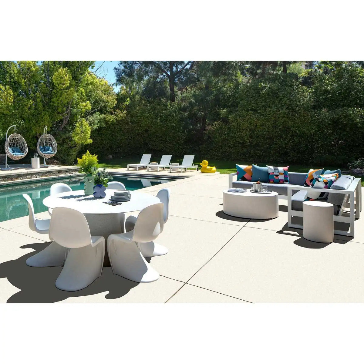 Newport 4-Seat Aluminum Sectional Set SW4801-SEC by Sunset West 5