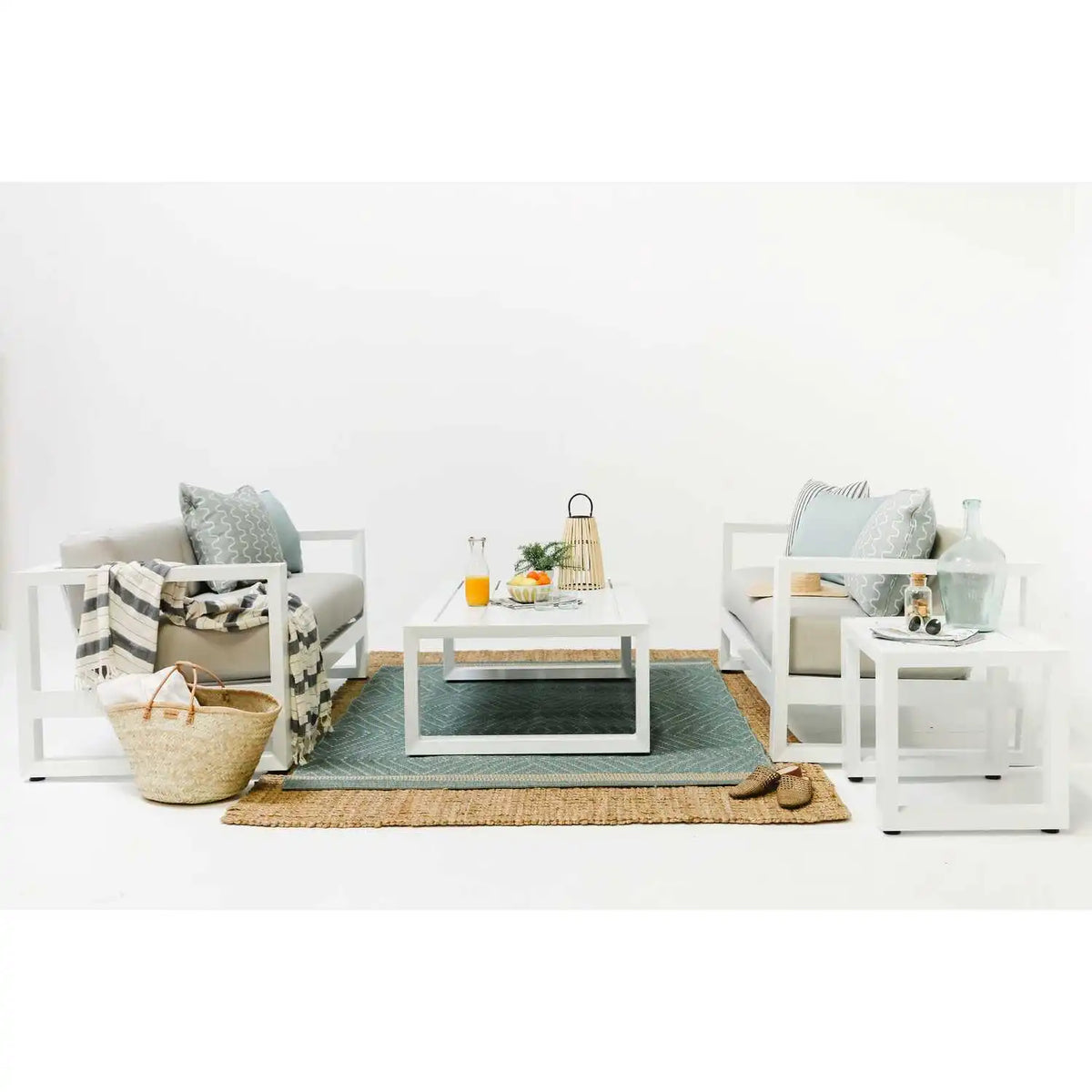 Newport 54" x 33" Rectangular Aluminum Coffee Table SW4801-CT by Sunset West 3