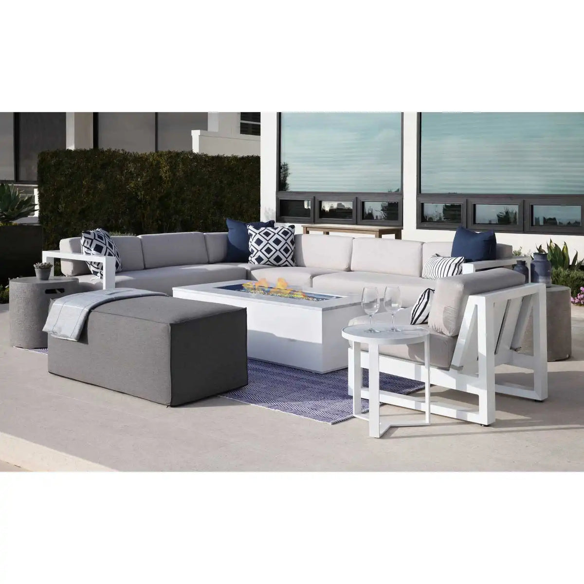 Newport Aluminum Armless Club Chair SW4801-AC by Sunset West 6