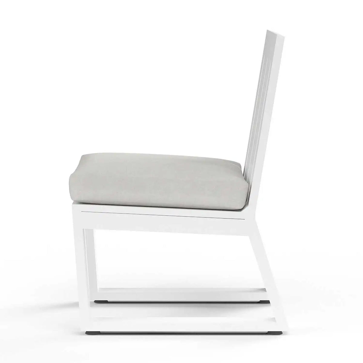 Newport Aluminum Cushioned Dining Side Chair SW4801-1A by Sunset West 4