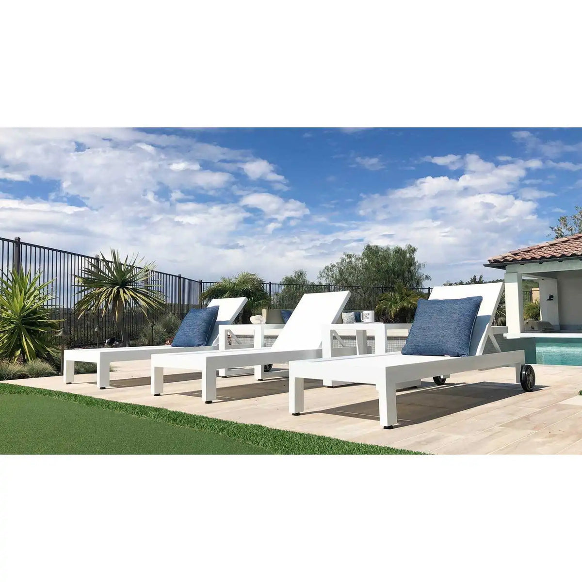 Newport Aluminum Sling Adjustable Chaise Lounge SW4801-9 by Sunset West 2
