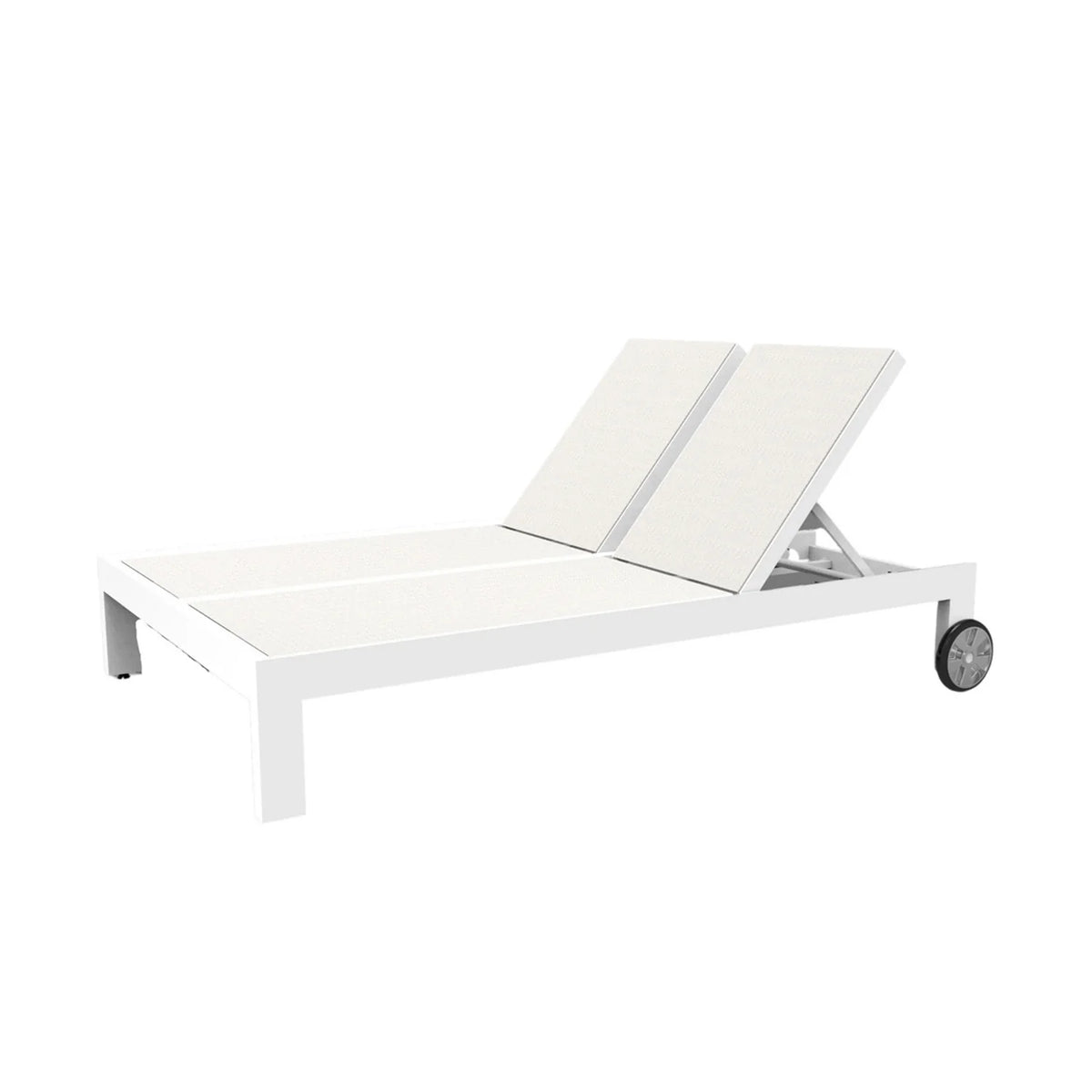 Newport Aluminum Sling Double Chaise Lounge SW4801-99 by Sunset West 1