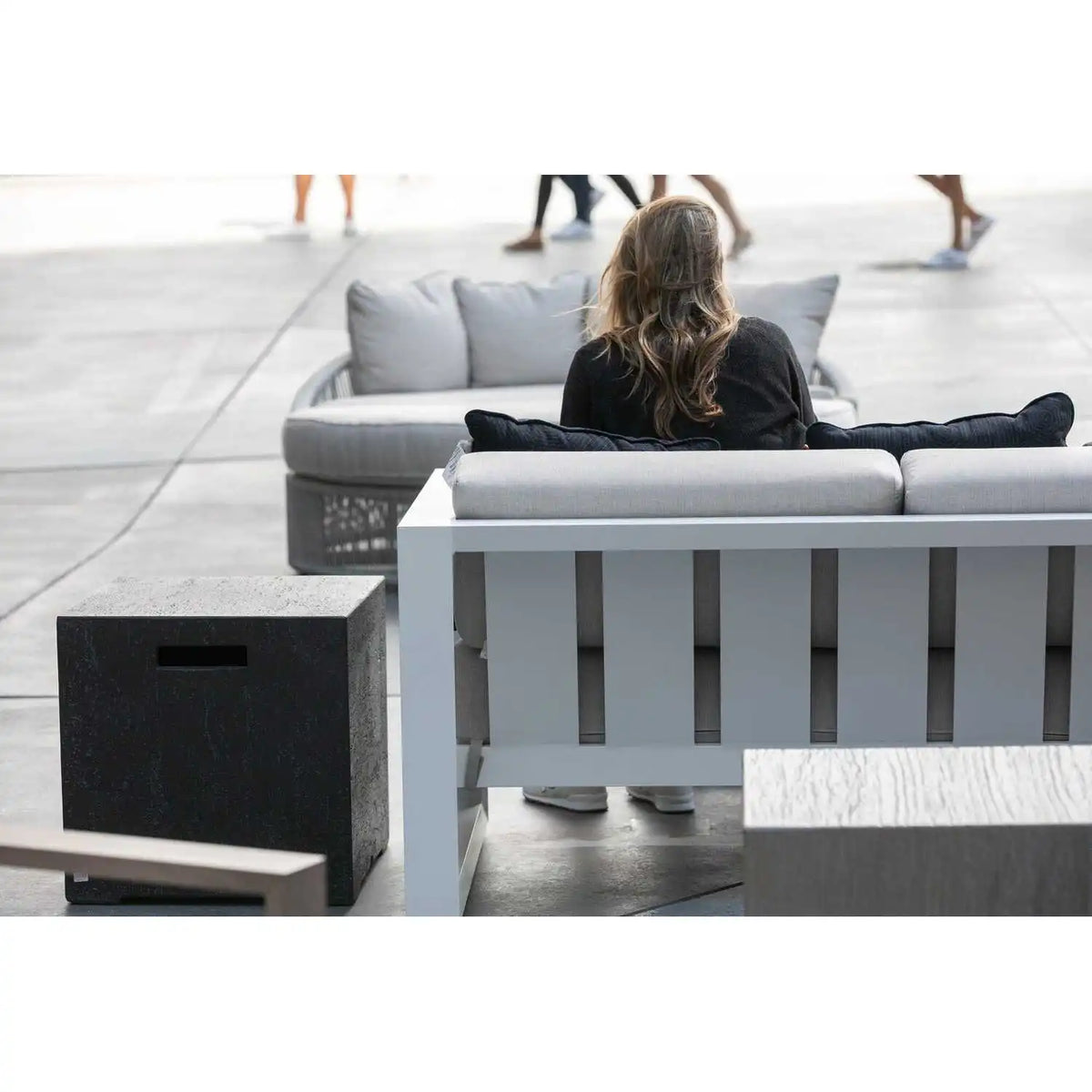 Newport Aluminum Sofa SW4801-23 by Sunset West 6