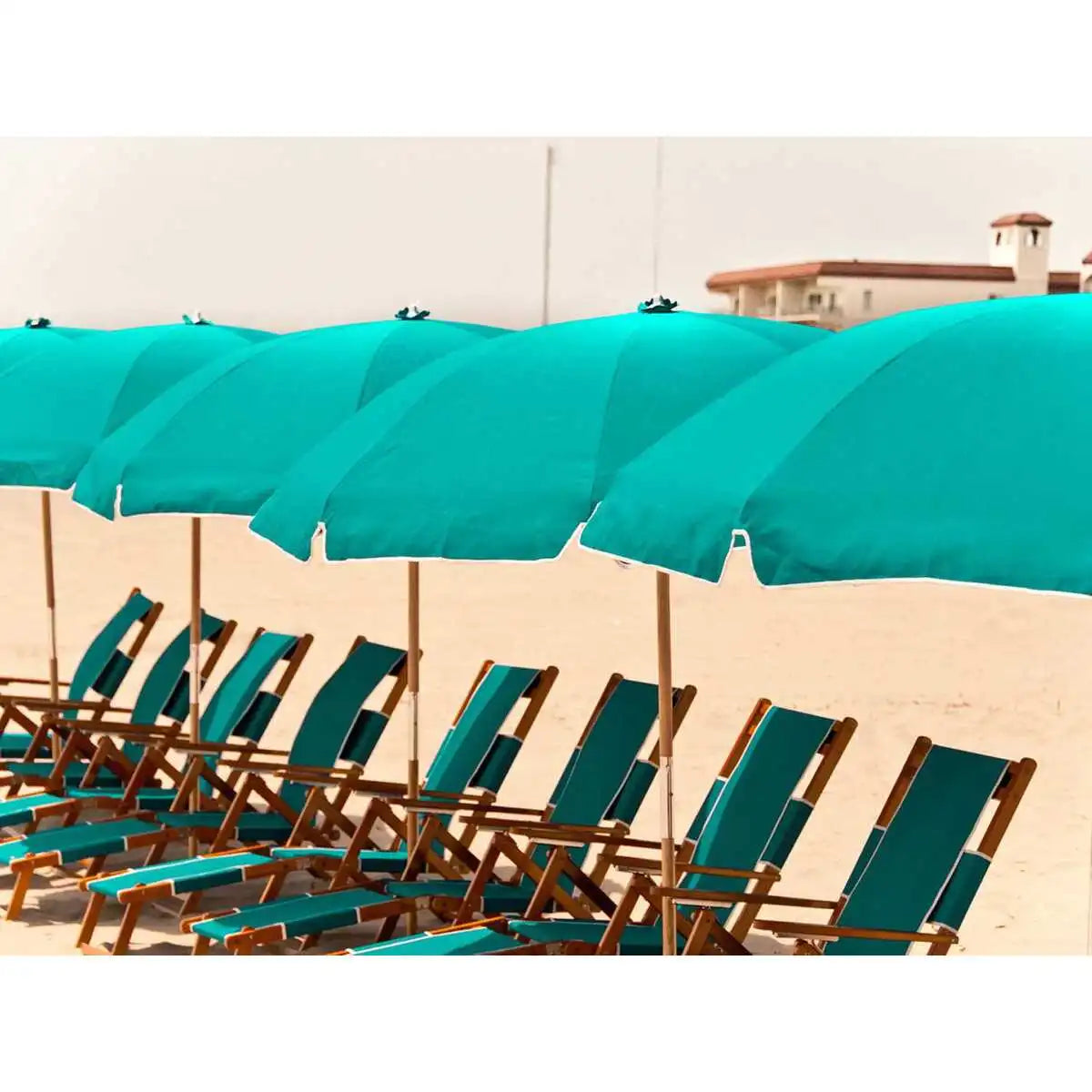 Oakwood Beach Lounger w/ Detachable Footrest 5