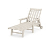 Vineyard Chaise with Arms and Wheels