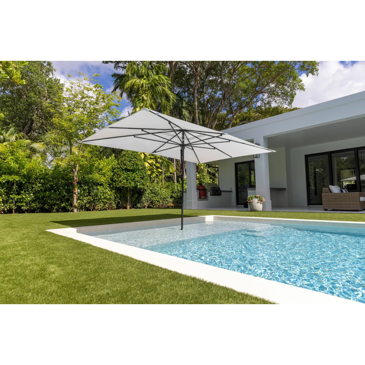 Ocean Master M1 Classic Center Post 6' x 9' Rectangle Umbrella-5