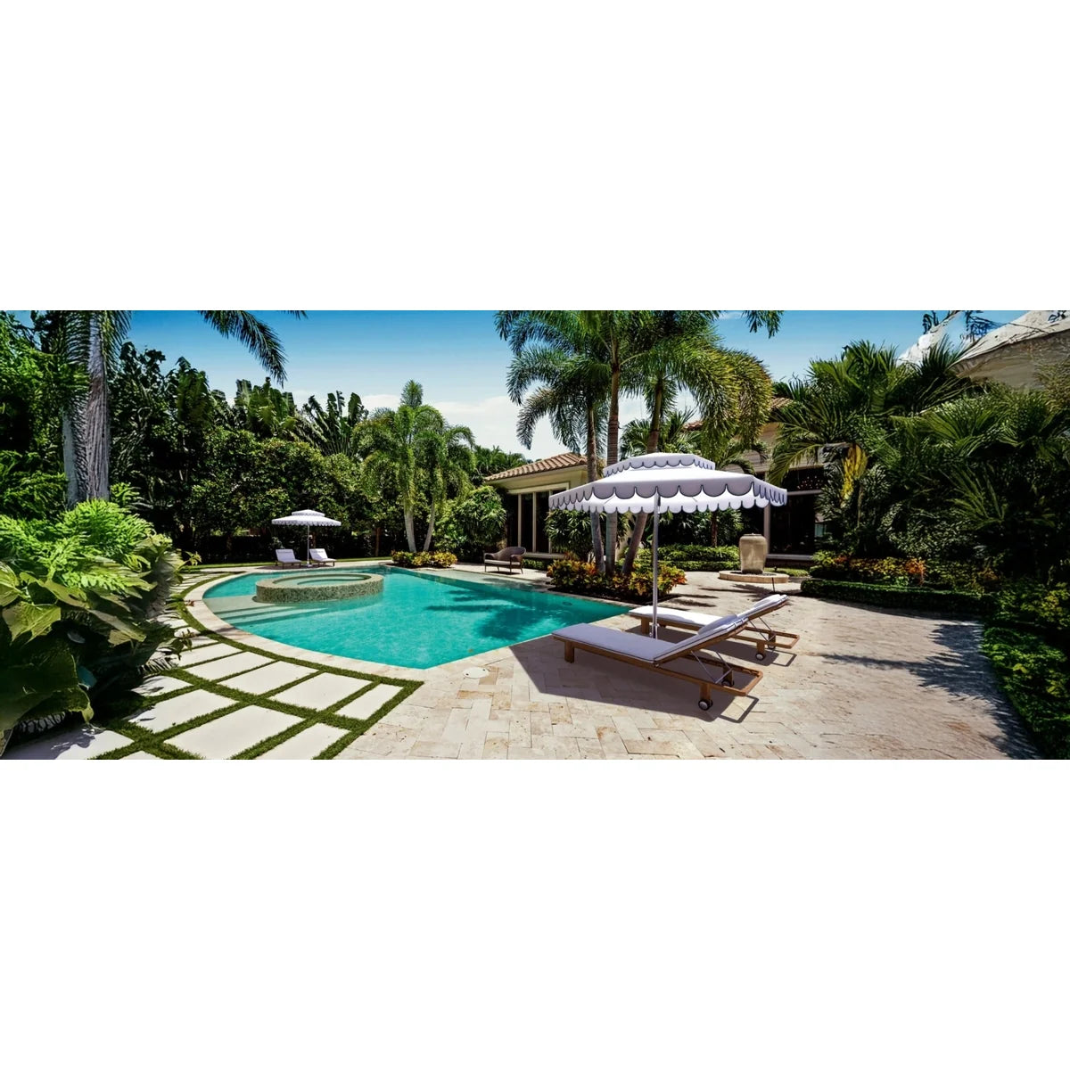 Ocean Master M1 Cupola Center Post 8.5' Square Umbrella-7