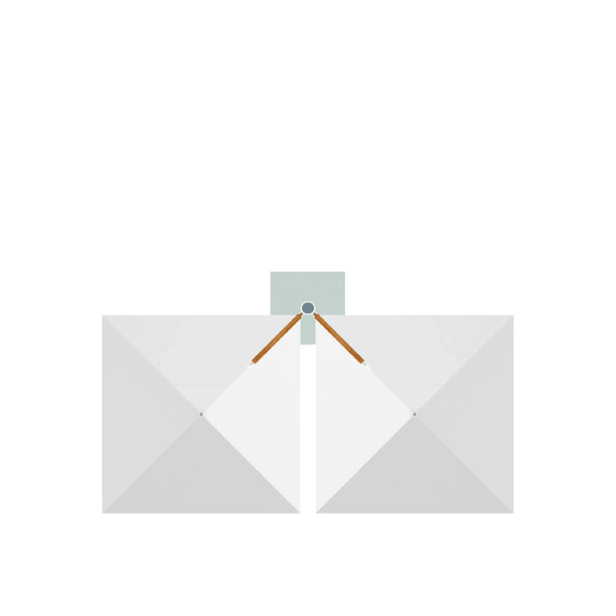 Ocean Master M1 Shade Pod Quad Cantilever 10' Square Umbrella-4