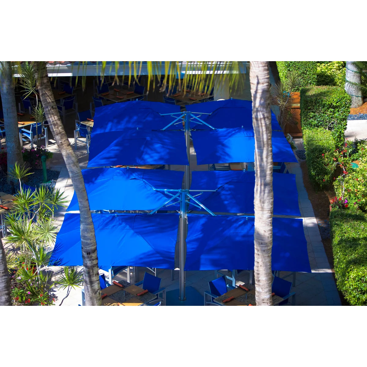 Ocean Master M1 Shade Pod Quad Cantilever 10' Square Umbrella-7