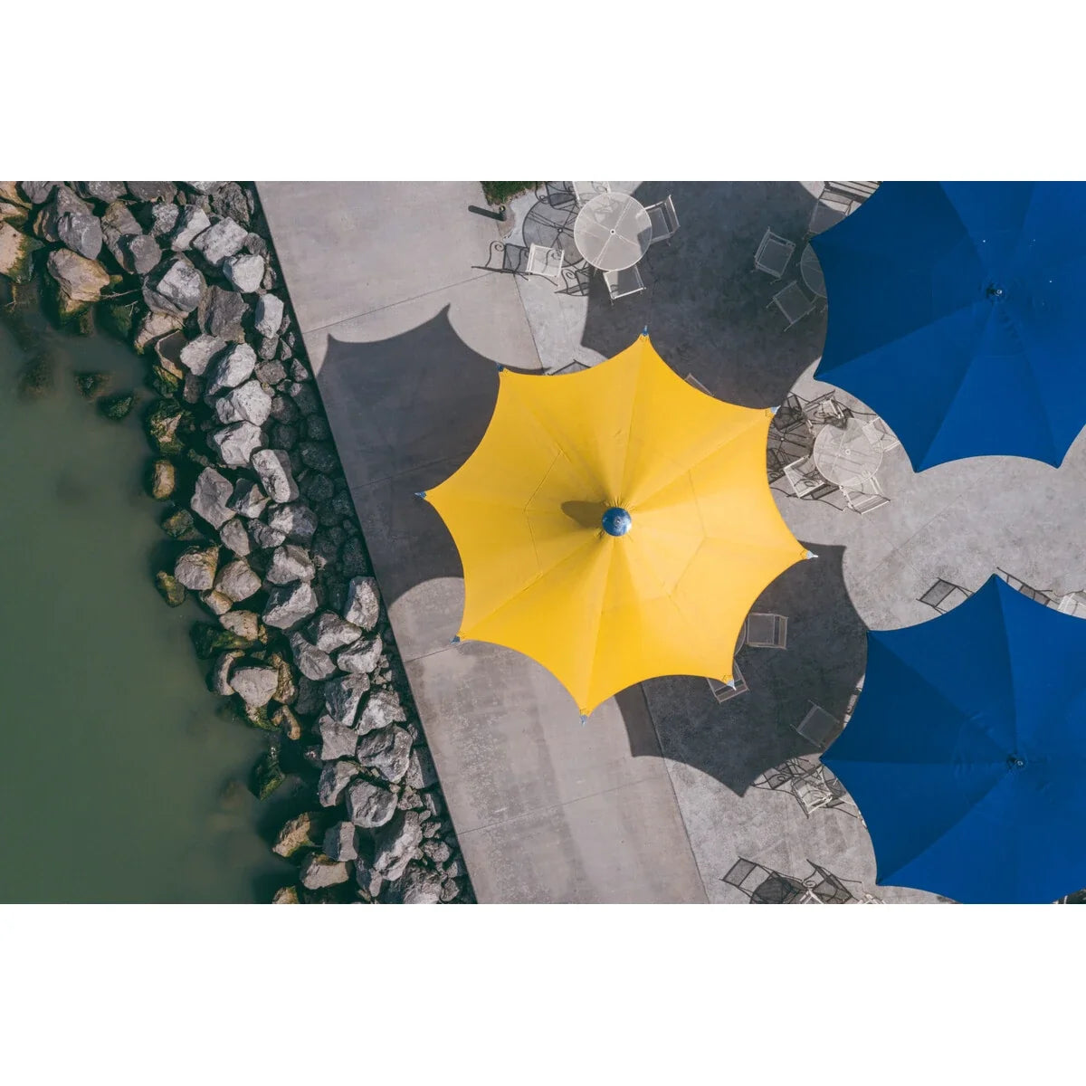 Ocean Master Max F-1 Center Post 13' Square Umbrella-7
