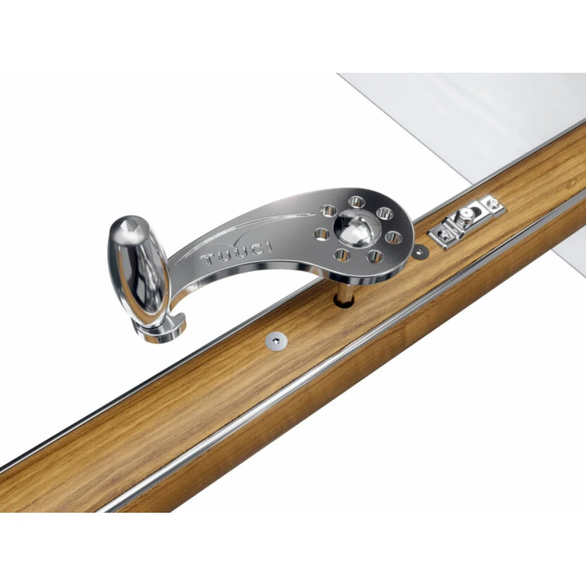 Ocean Master Max Northstar Nautical Teak Center Post 11' Octagon Umbrella-5