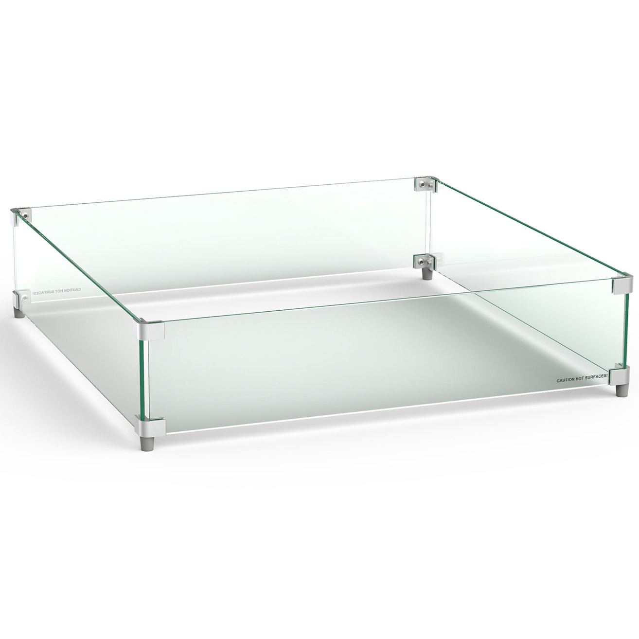 28" Large Square Glass Wind Guard 8210-WG by American Fyre Designs